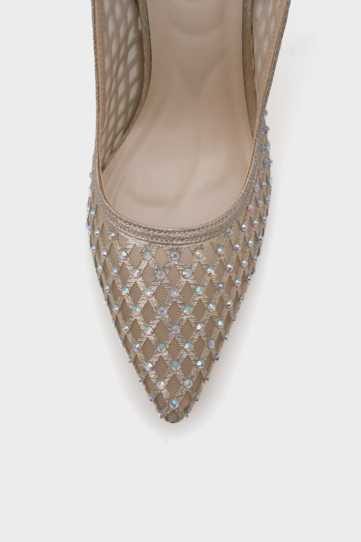 Hilary Taşlı Fileli Stiletto