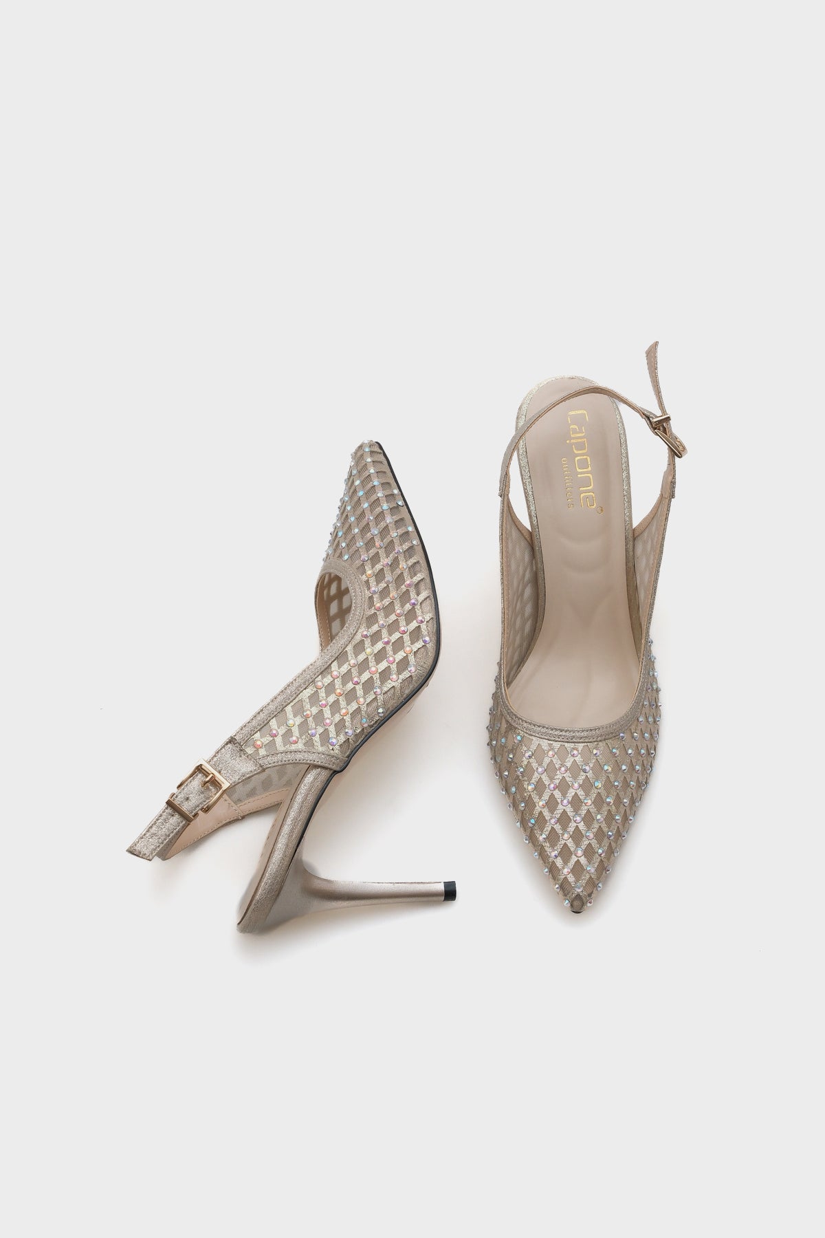 Hilary Taşlı Fileli Stiletto