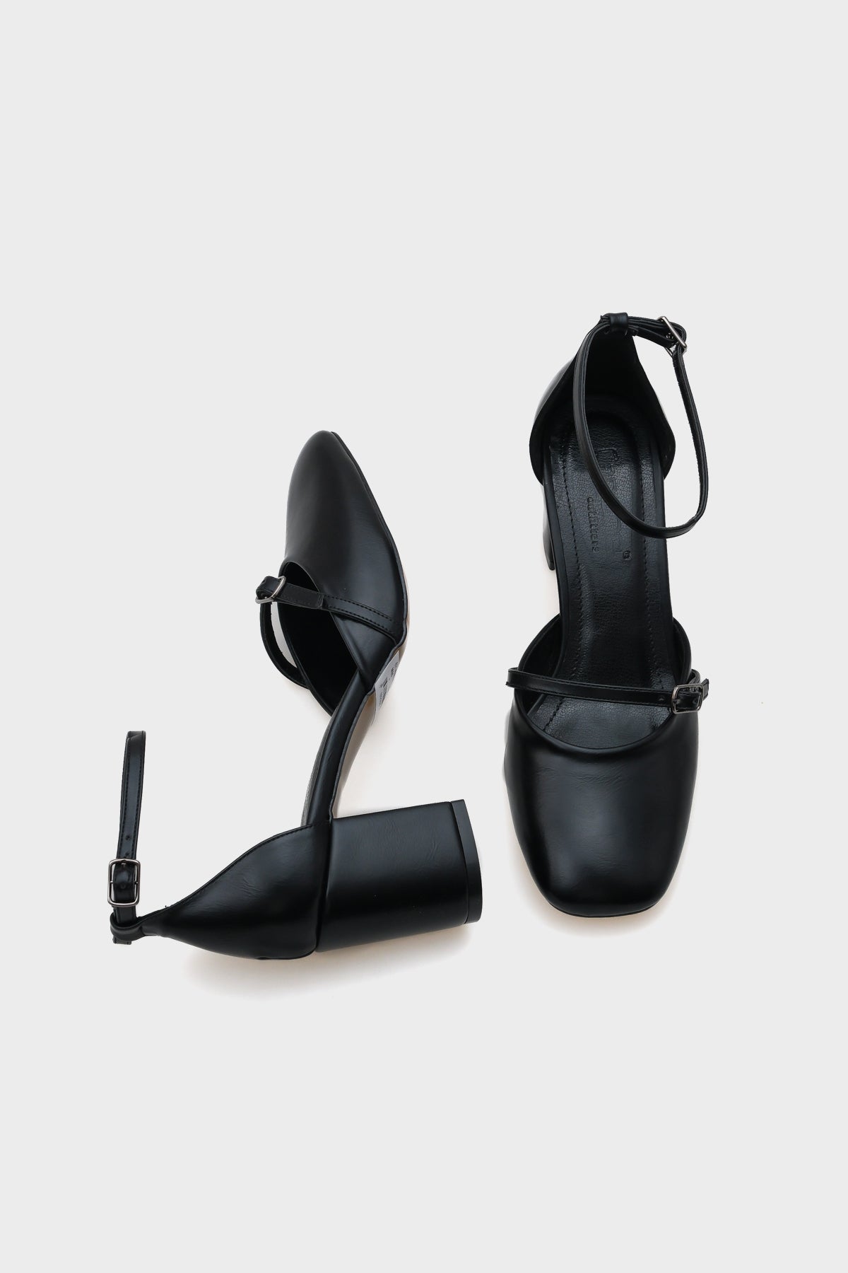 Sasha Orta Topuklu Çift Tokalı Bilekten Bantlı Kadın Ayakkabı