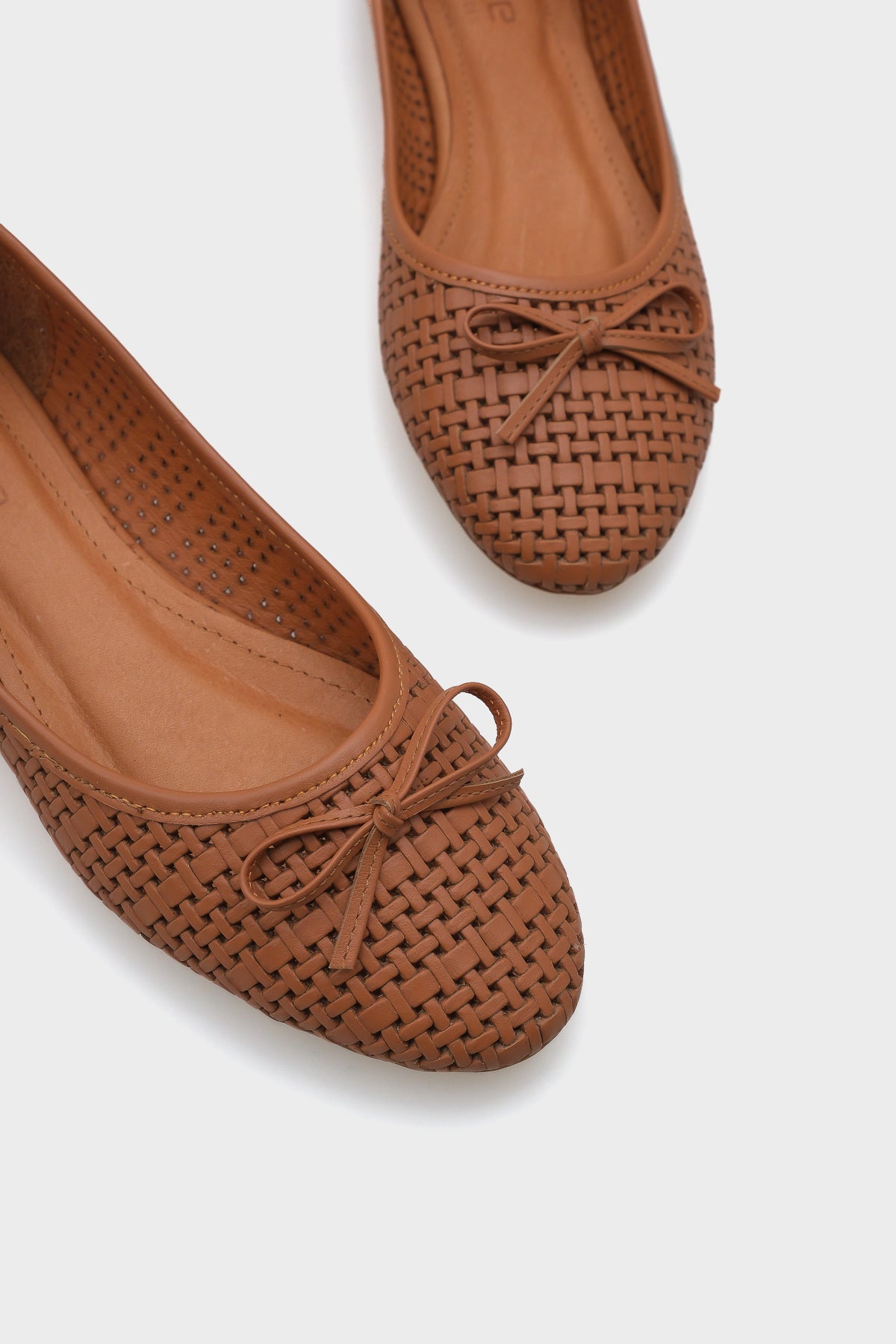 Ava Hakiki Deri Hasır Baskılı Kadın Babet