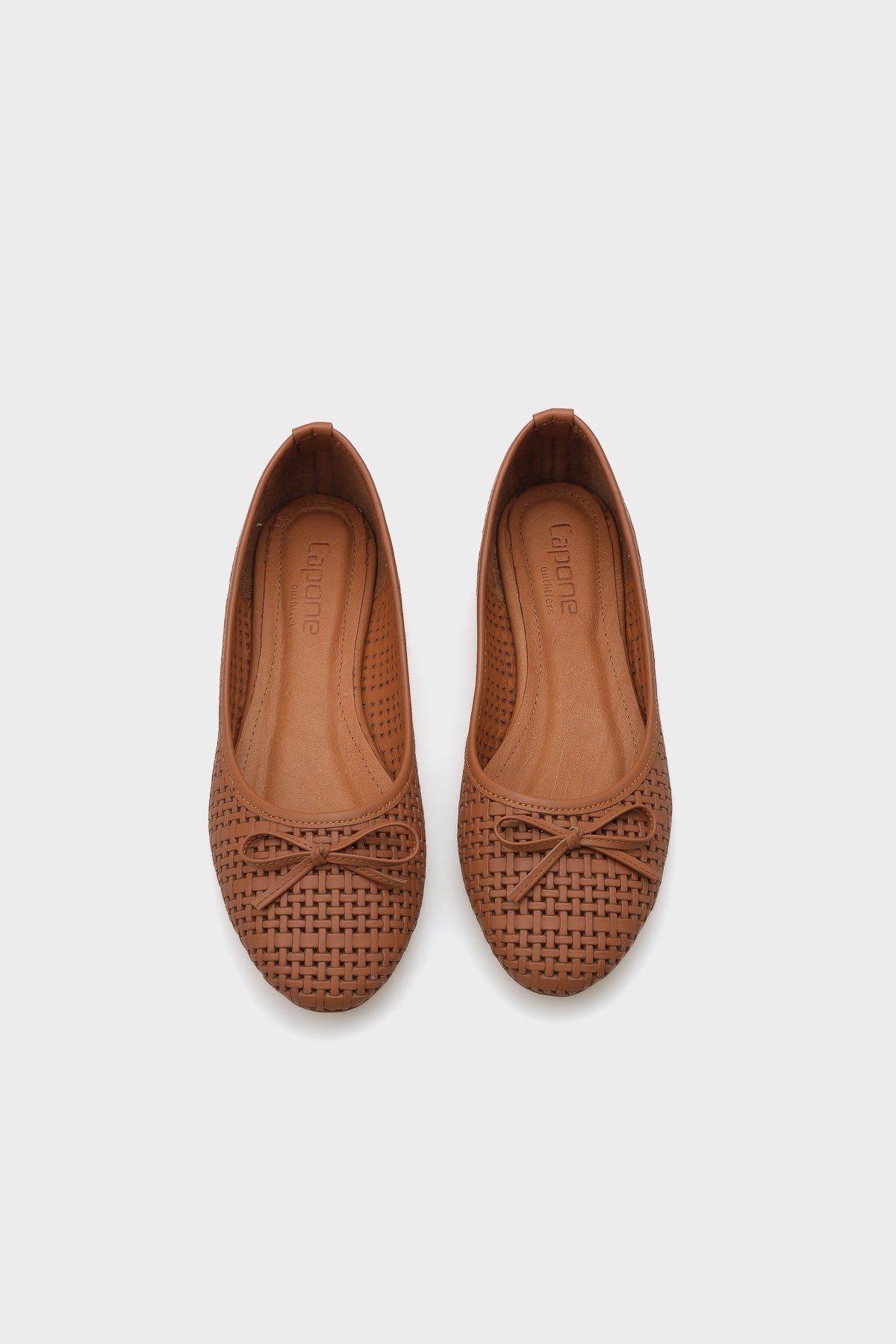 Ava Hakiki Deri Hasır Baskılı Kadın Babet