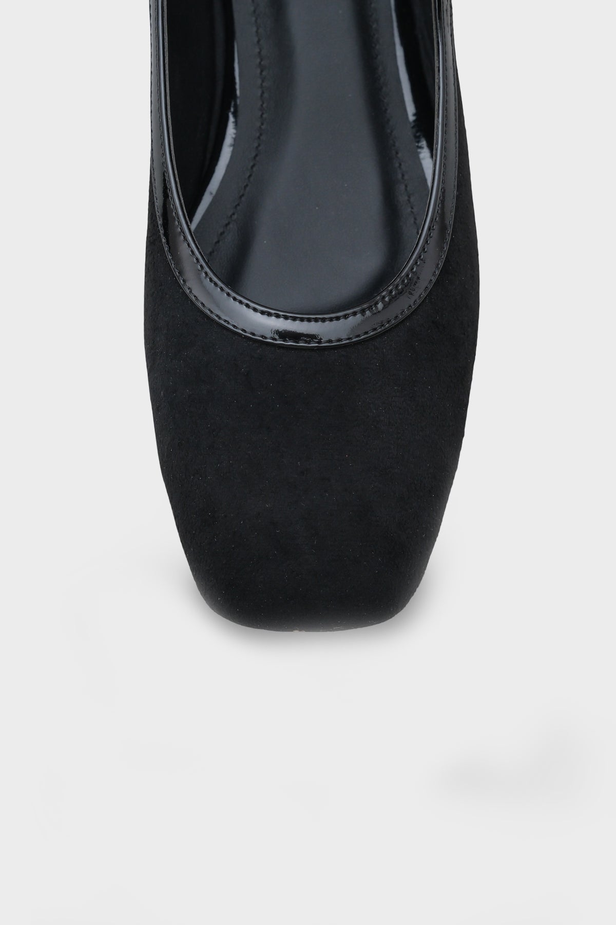 Sibelle Küt Burunlu Tokalı Bantlı Suni Süet Kadın Babet