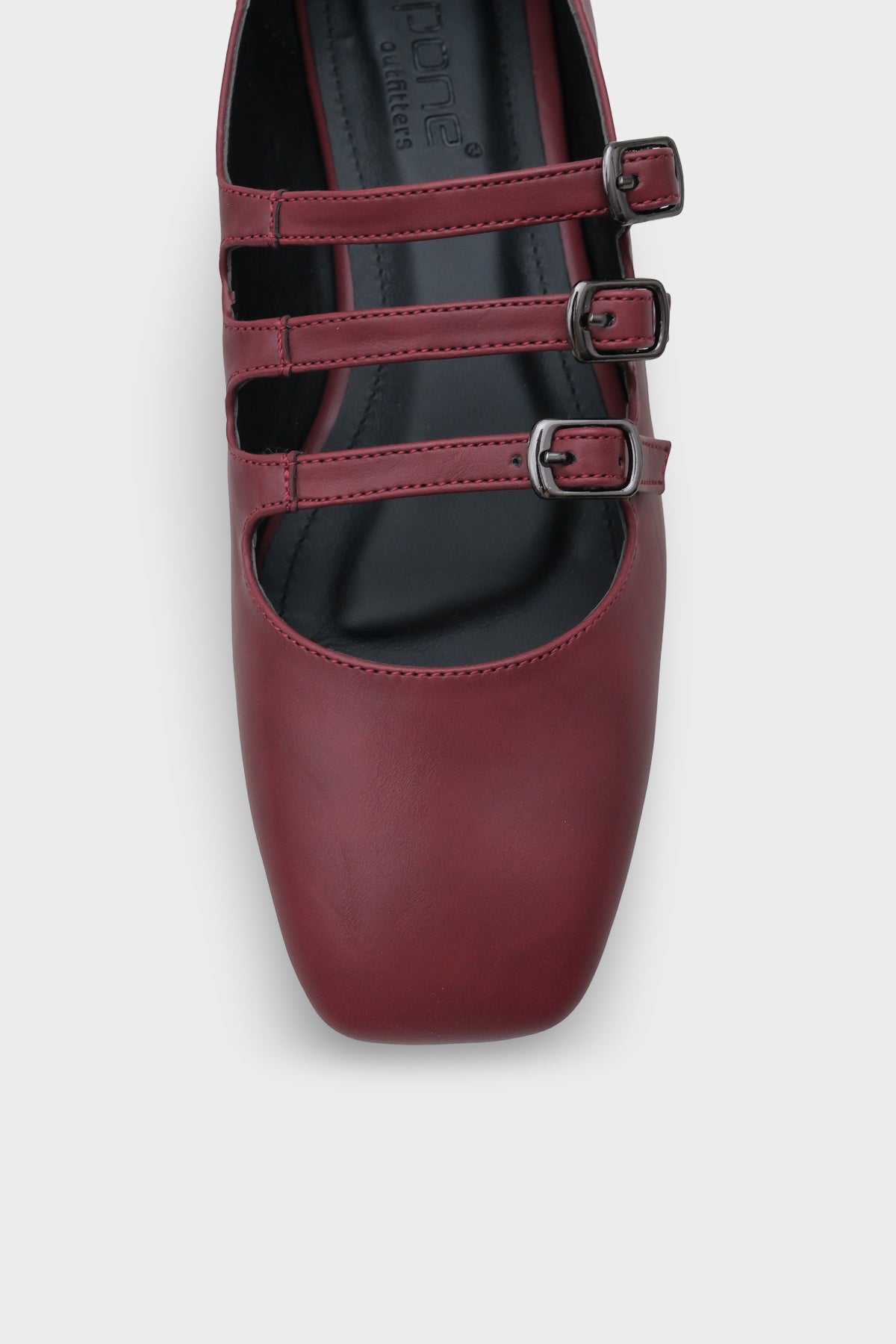 Marcelle Küt Burunlu Üç Tokalı Bantlı Kadın Babet