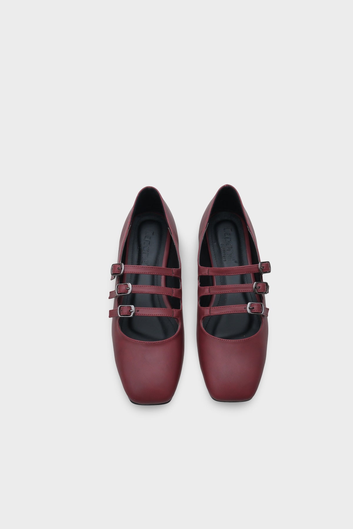 Marcelle Küt Burunlu Üç Tokalı Bantlı Kadın Babet