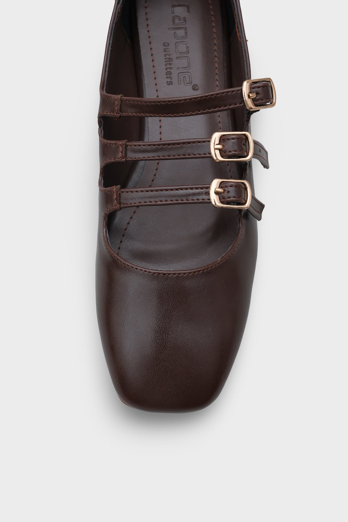 Marcelle Küt Burunlu Üç Tokalı Bantlı Kadın Babet