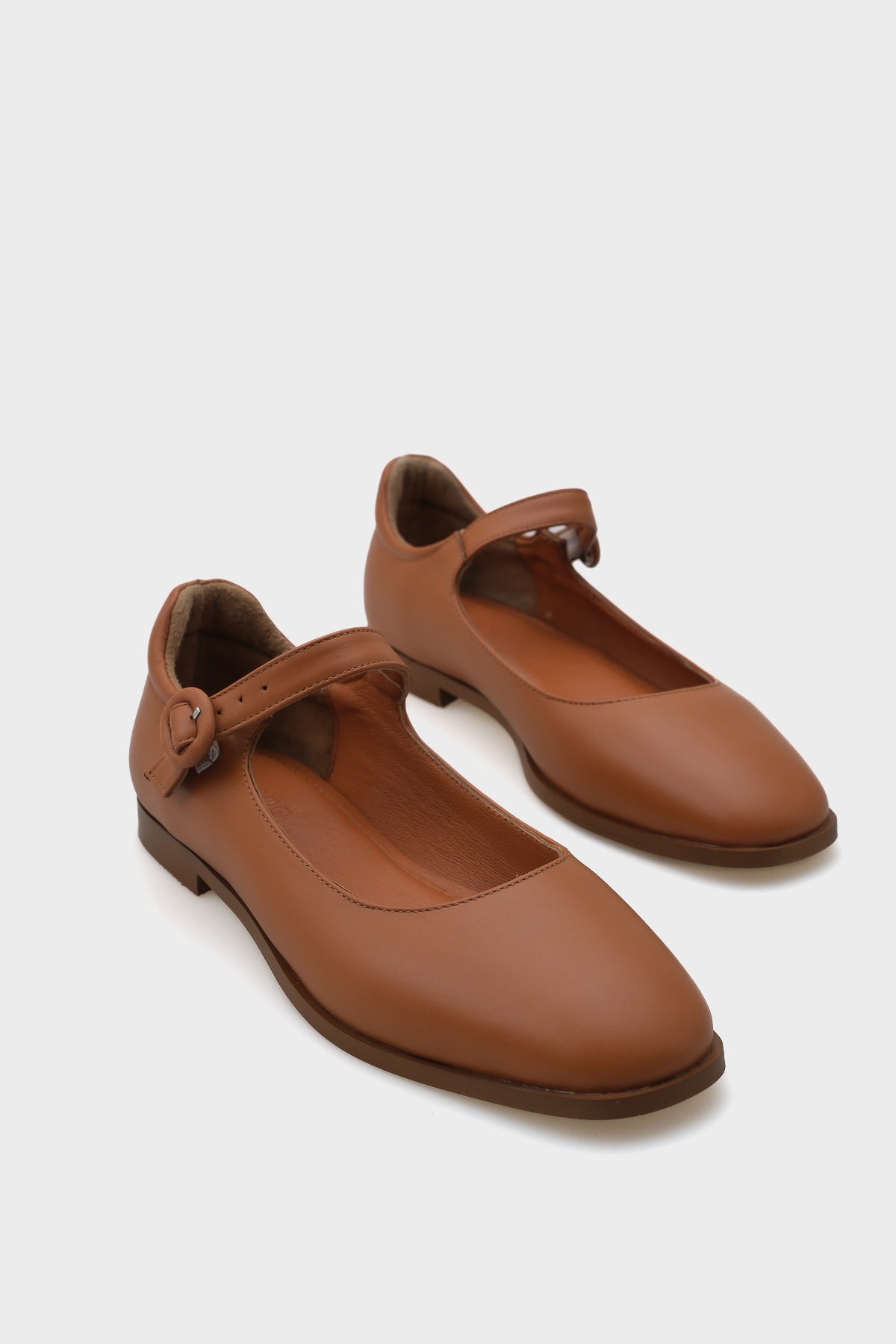 Beth Hakiki Deri Mary Jane Kadın Ayakkabı