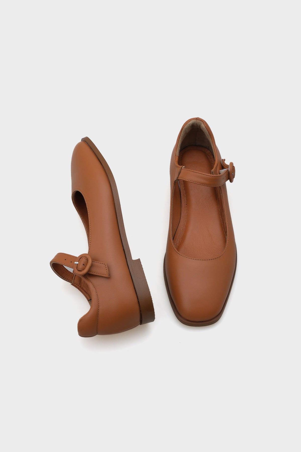 Beth Hakiki Deri Mary Jane Kadın Ayakkabı