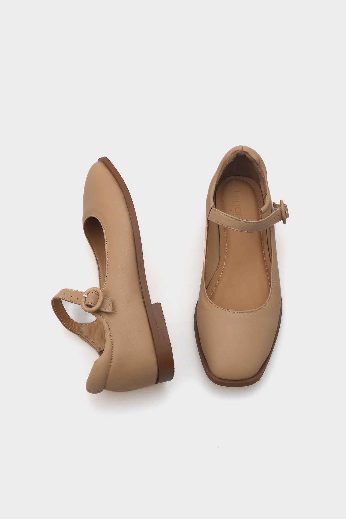 Beth Hakiki Deri Mary Jane Kadın Ayakkabı