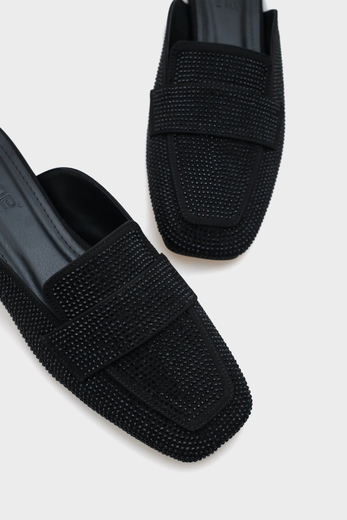 Nani Saten Taşlı Kadın Loafer Terlik