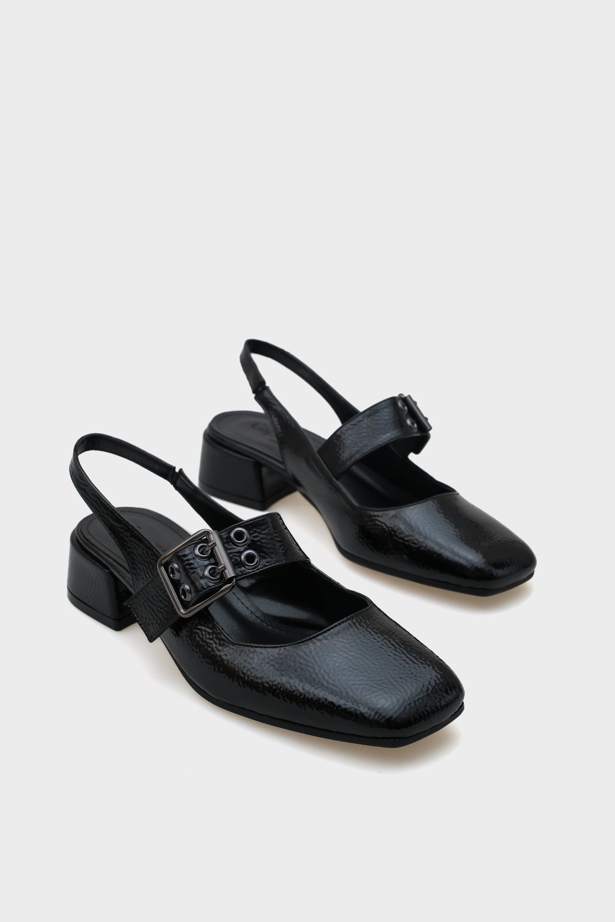 Sena Orta Topuklu Mary Jane Tokalı Kadın Ayakkabı