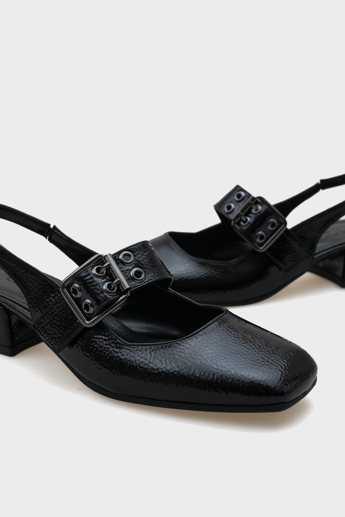 Sena Orta Topuklu Mary Jane Tokalı Kadın Ayakkabı