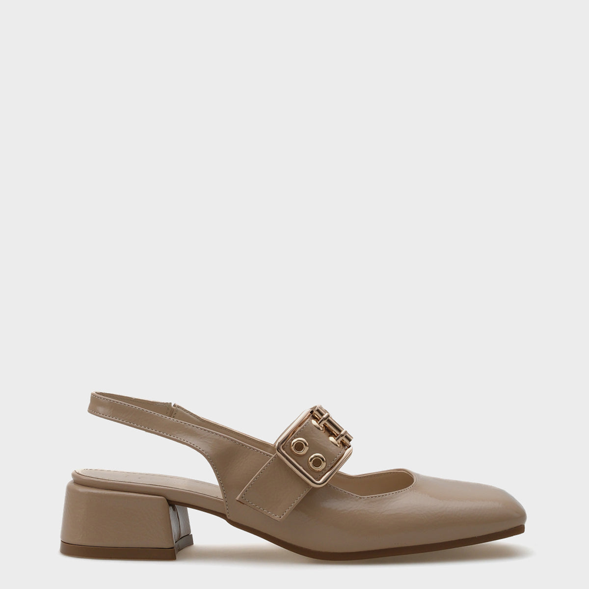 Sena Orta Topuklu Mary Jane Tokalı Kadın Ayakkabı