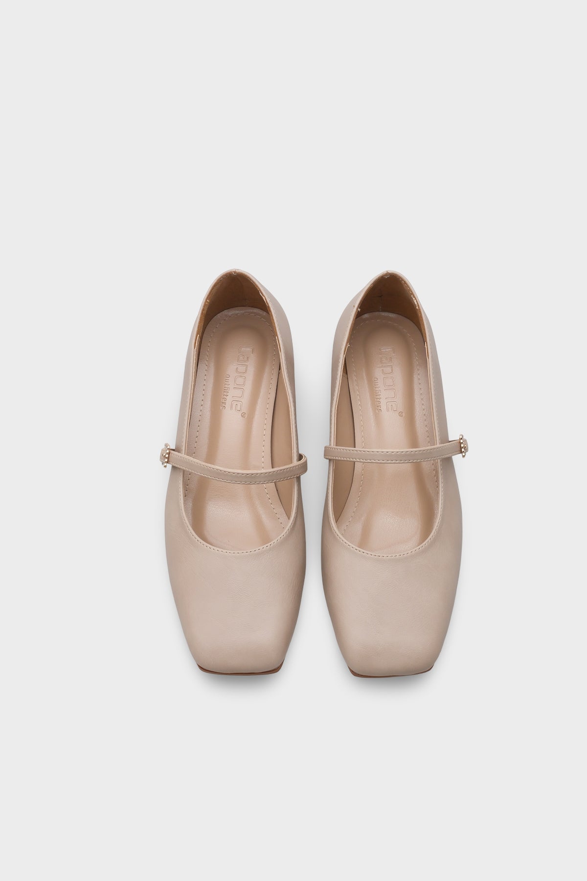 Küt Burunlu Kısa Topuklu Bantlı Mary Jane Kadın Ayakkabı