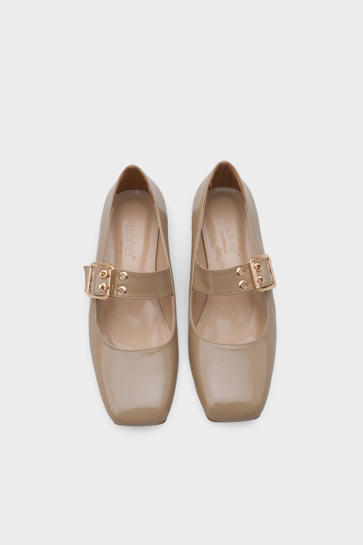 Keri Küt Burunlu Kısa Topuklu Bantlı Mary Jane Kadın Ayakkabı