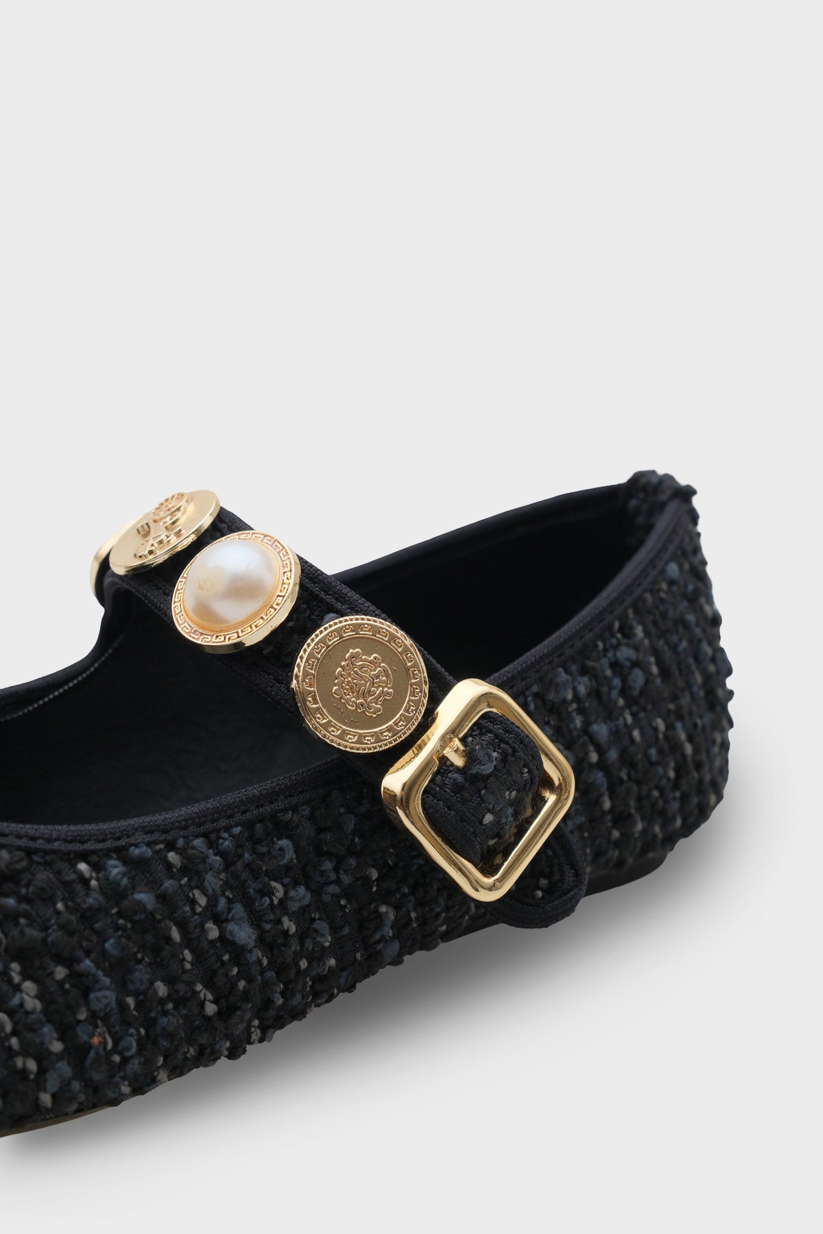 Codi Noda Tokalı İnci Kemerli  Kadın Babet