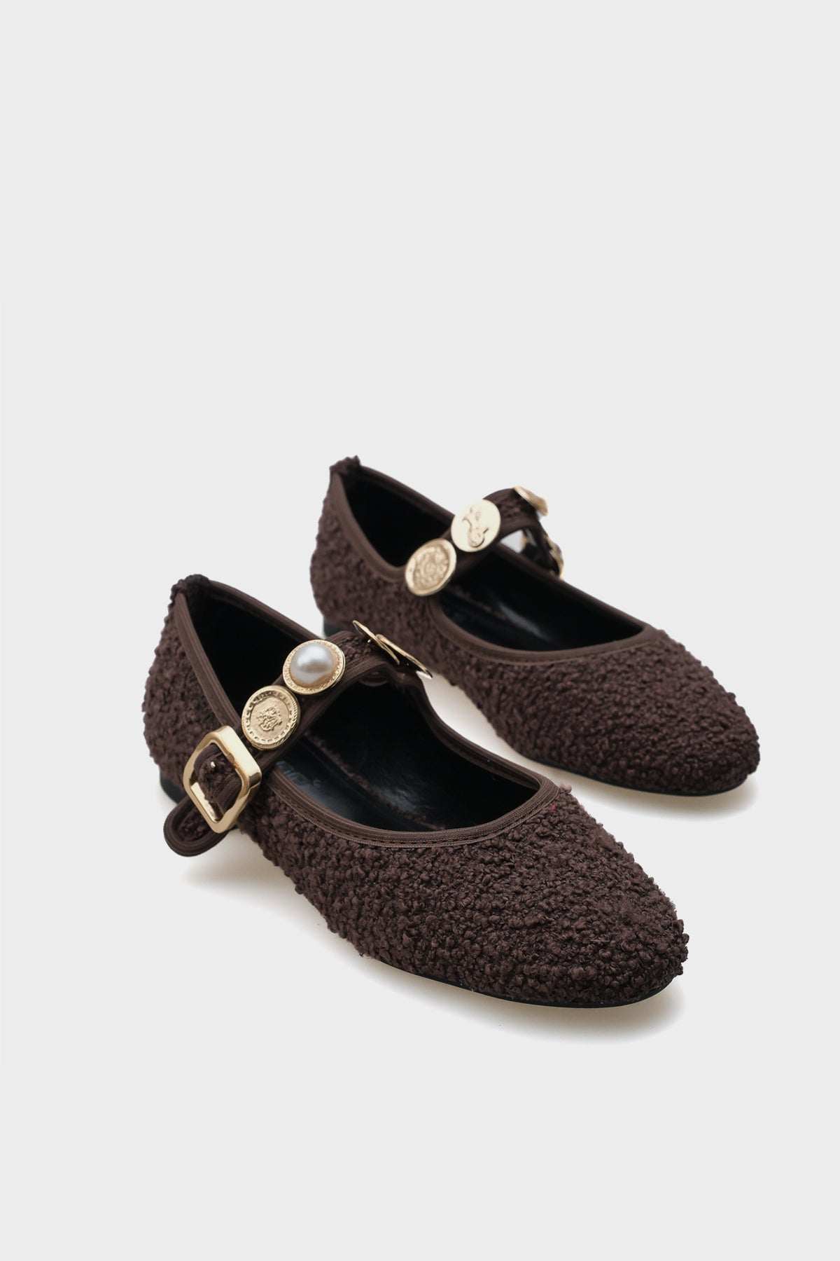 Codi Noda Tokalı İnci Kemerli  Kadın Babet