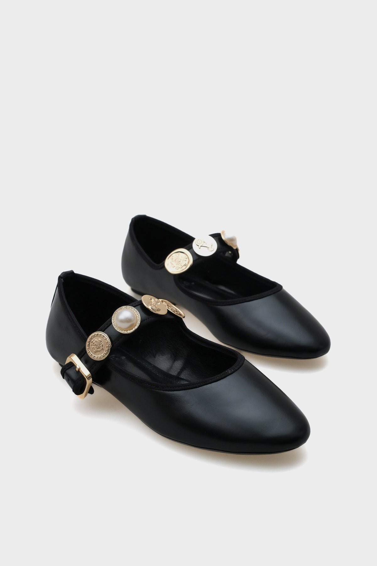 Codi Noda Tokalı İnci Kemerli Kadın Babet