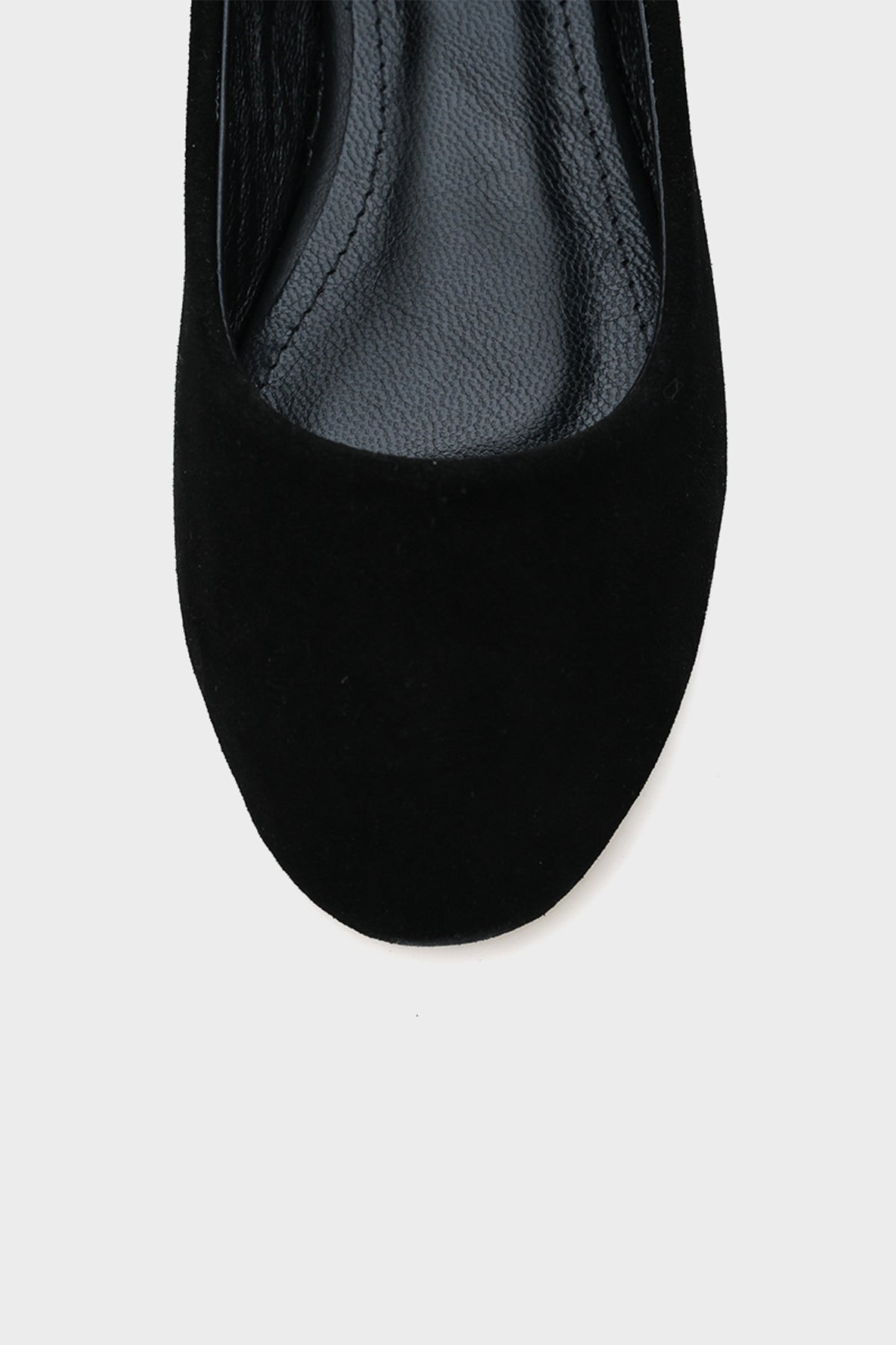 Blake Yuvarlak Burunlu Süet Deri Kadın Babet