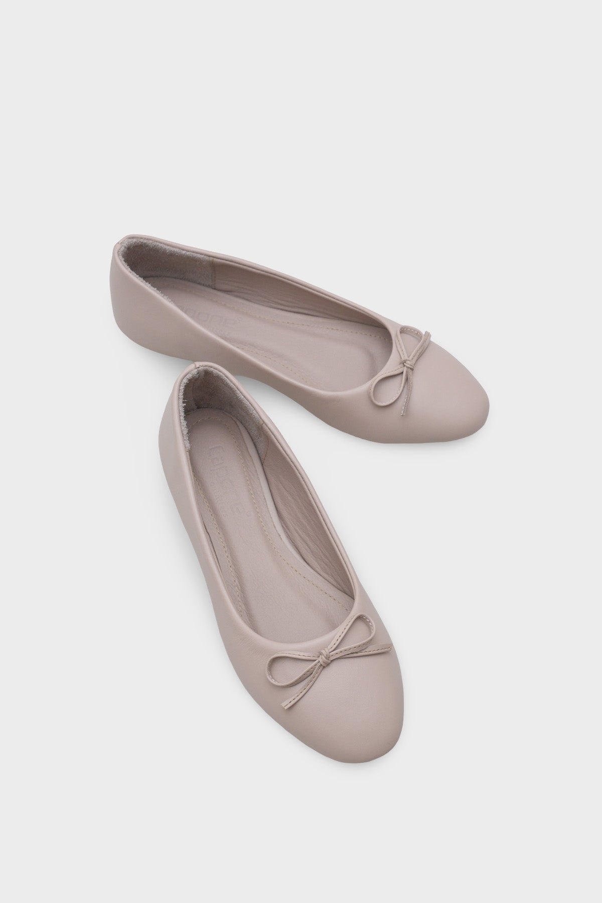 Bloom Hakiki Deri Fiyonklu Yuvarlak Burunlu Kadın Babet