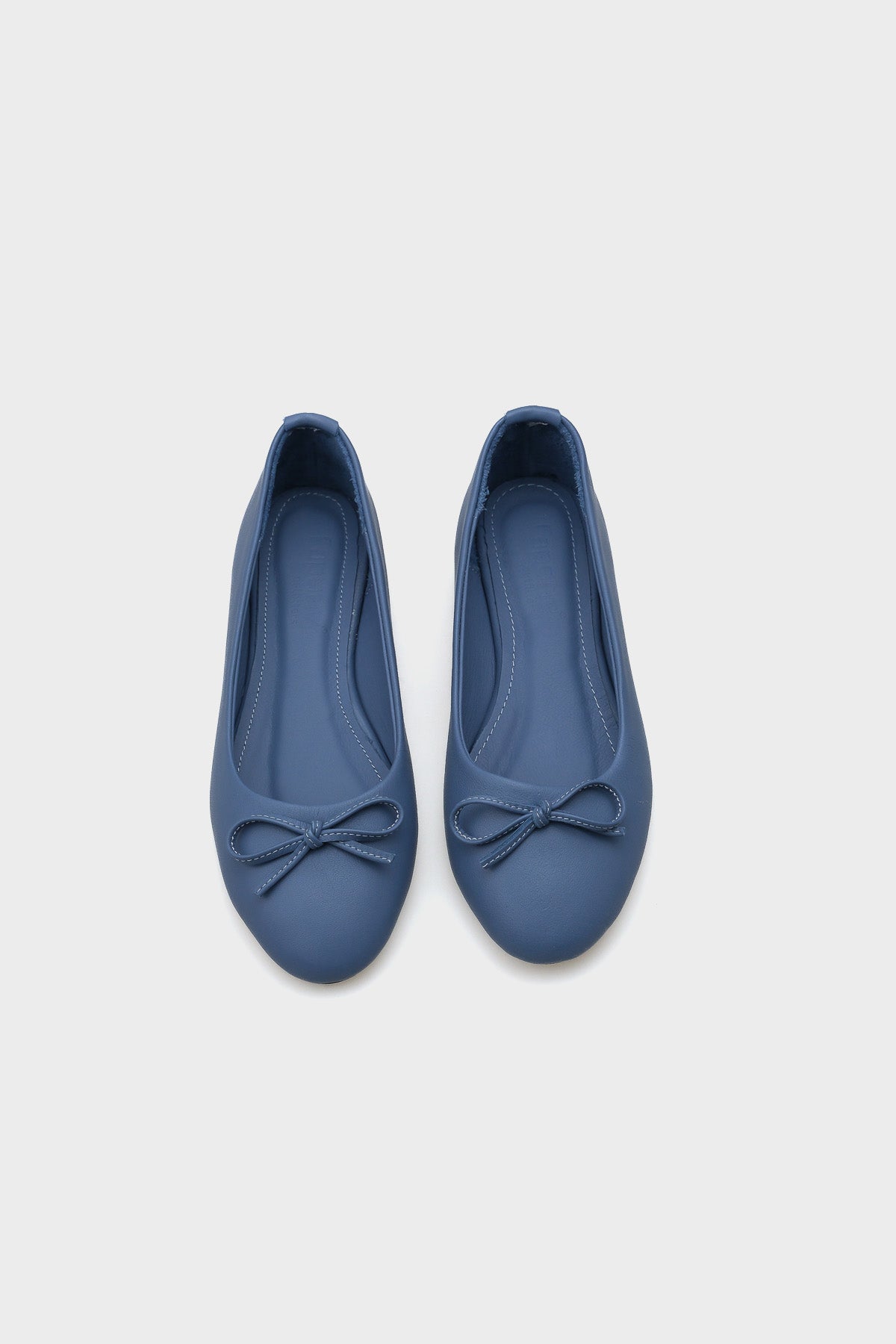 Bloom Hakiki Deri Fiyonklu Yuvarlak Burunlu Kadın Babet