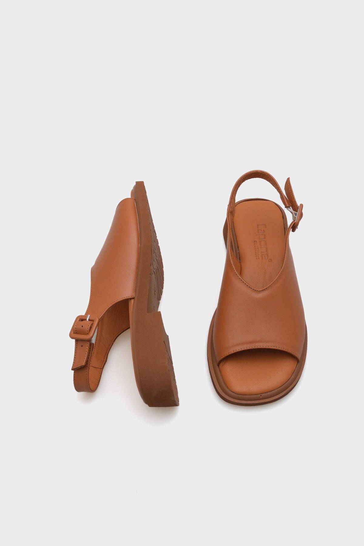 Cora Hakiki Deri Kısa Topuklu Konfor Tek Bantlı Kadın Sandalet