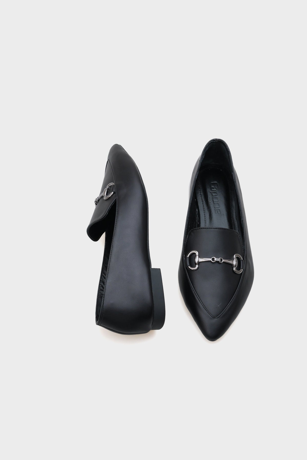 Bluby Hakiki Deri Sivri Burunlu Tokalı Kadın Babet