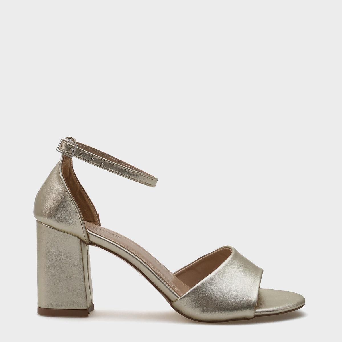 Eira Yuvarlak Burunlu Orta Topuklu Kadın Sandalet