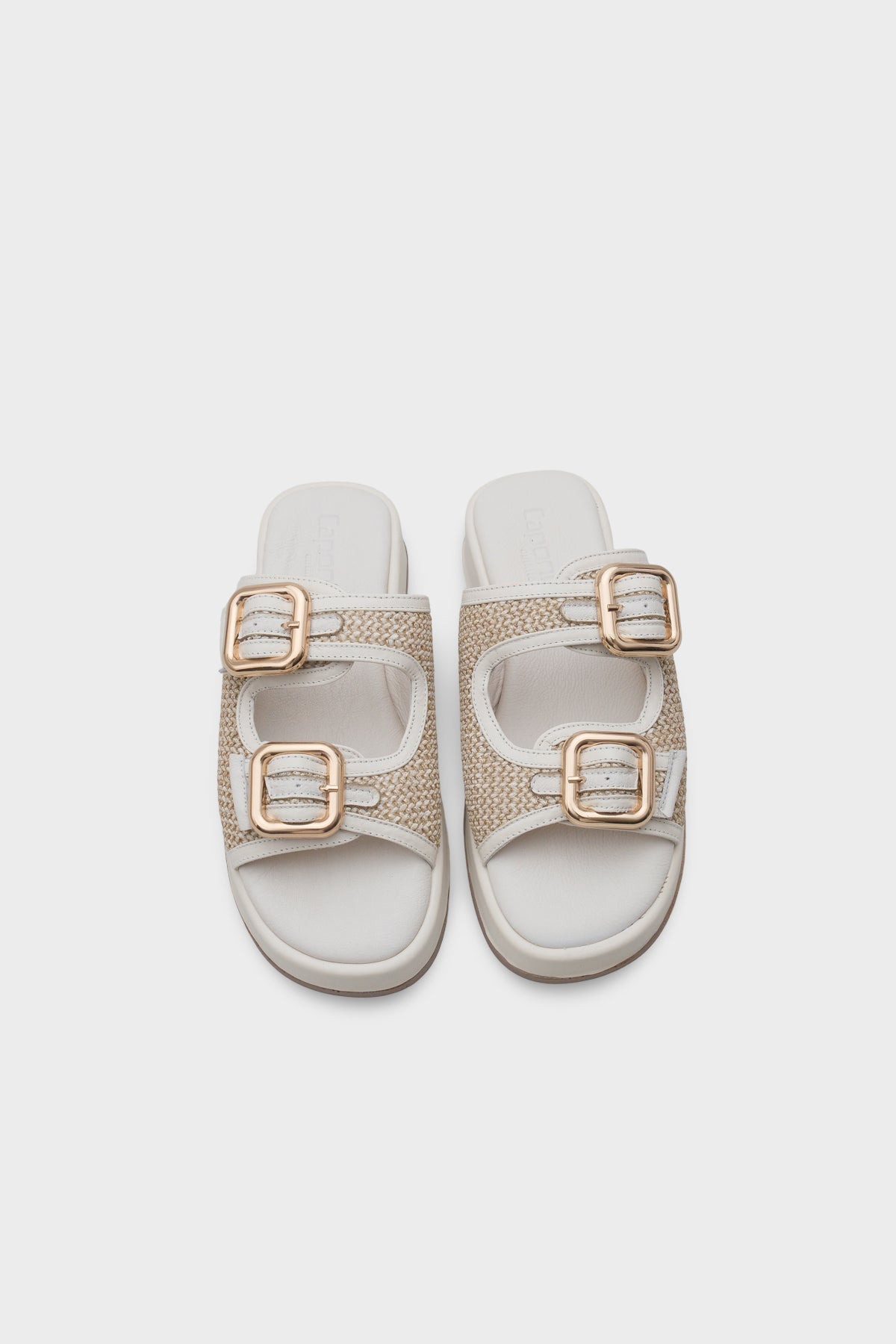 Dana Hakiki Deri Dolgu Topuk Hasırlı Konfor Kadın Terlik