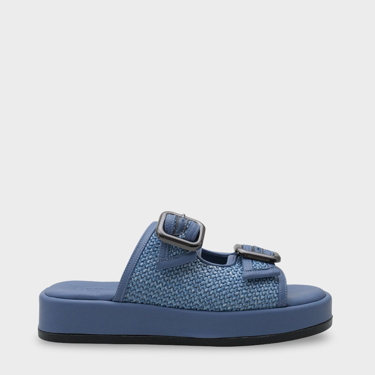 Dana Hakiki Deri Dolgu Topuk Hasırlı Konfor Kadın Terlik