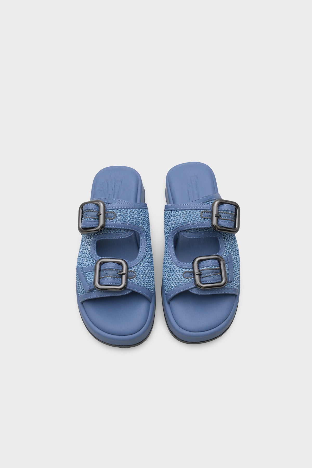 Dana Hakiki Deri Dolgu Topuk Hasırlı Konfor Kadın Terlik