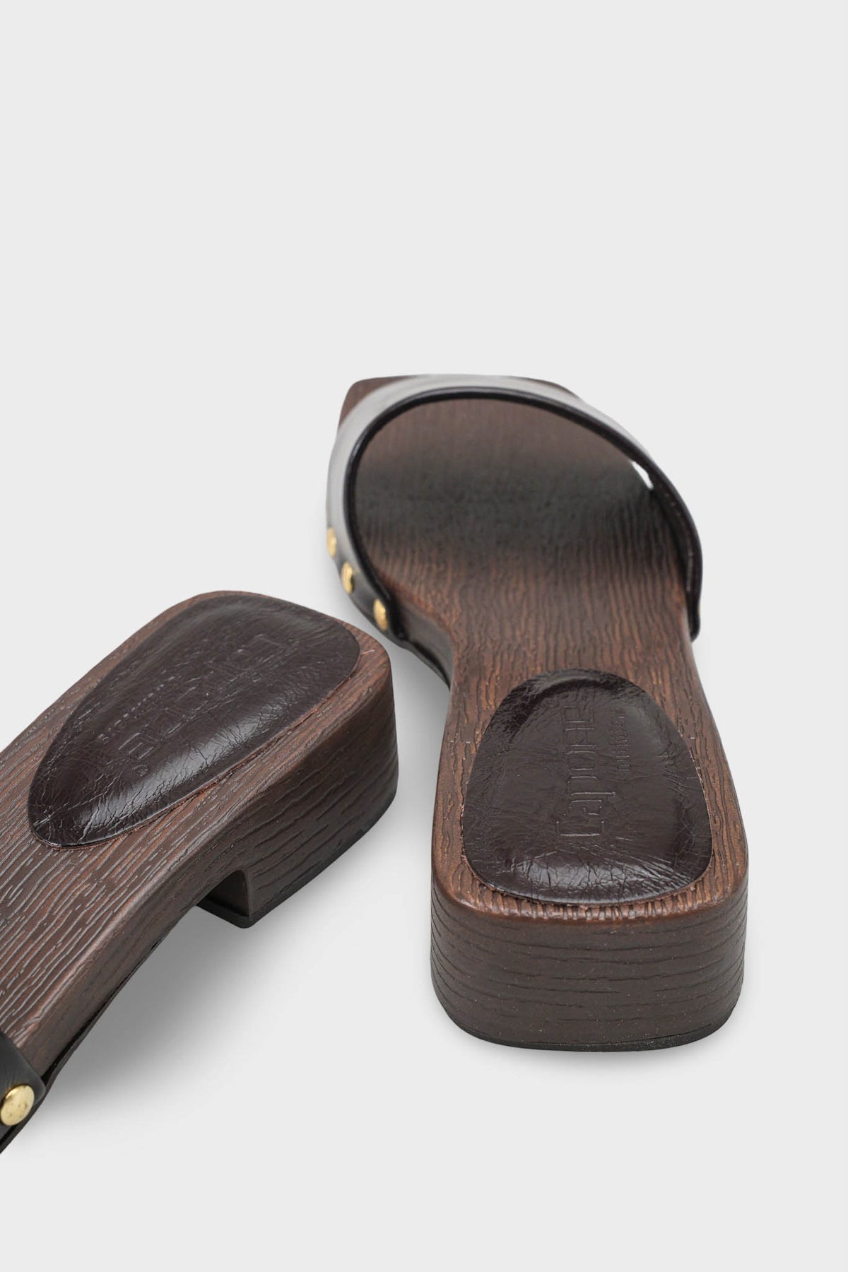 Fredrika Hakiki Kırışık Rugan Deri Kadın Takunya Terlik
