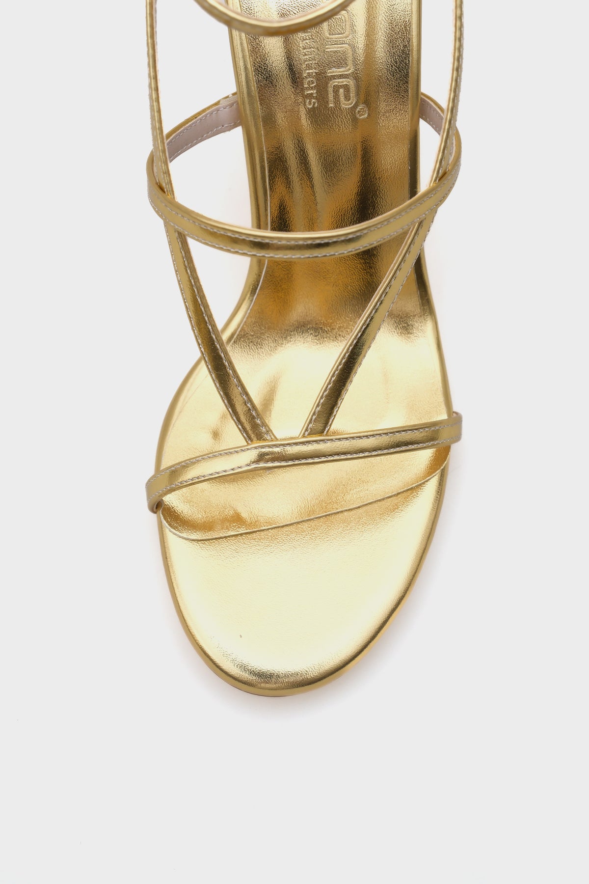 Ella Yuvarlak Burunlu Bantlı Yüksek Topuklu Kadın Sandalet