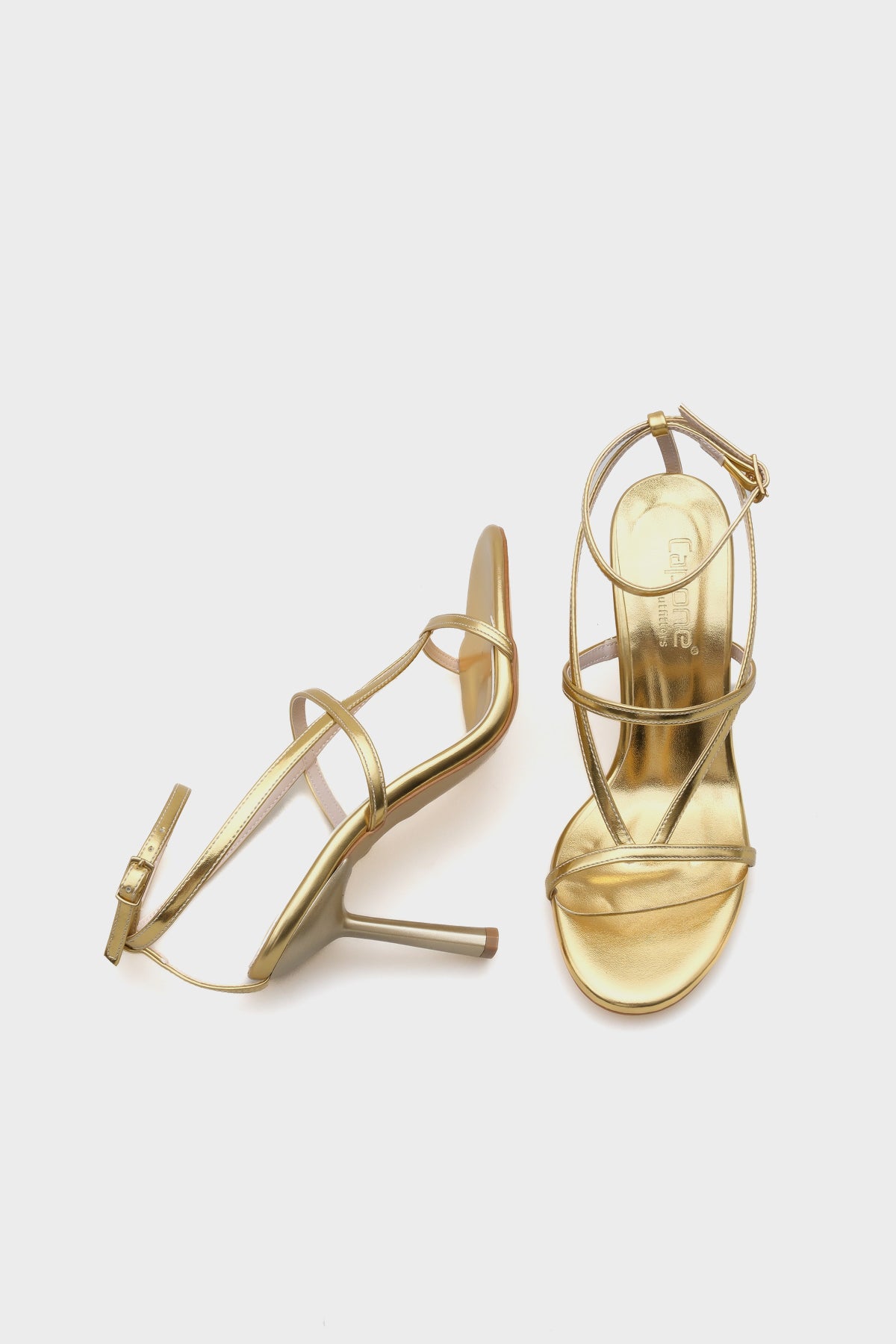 Ella Yuvarlak Burunlu Bantlı Yüksek Topuklu Kadın Sandalet