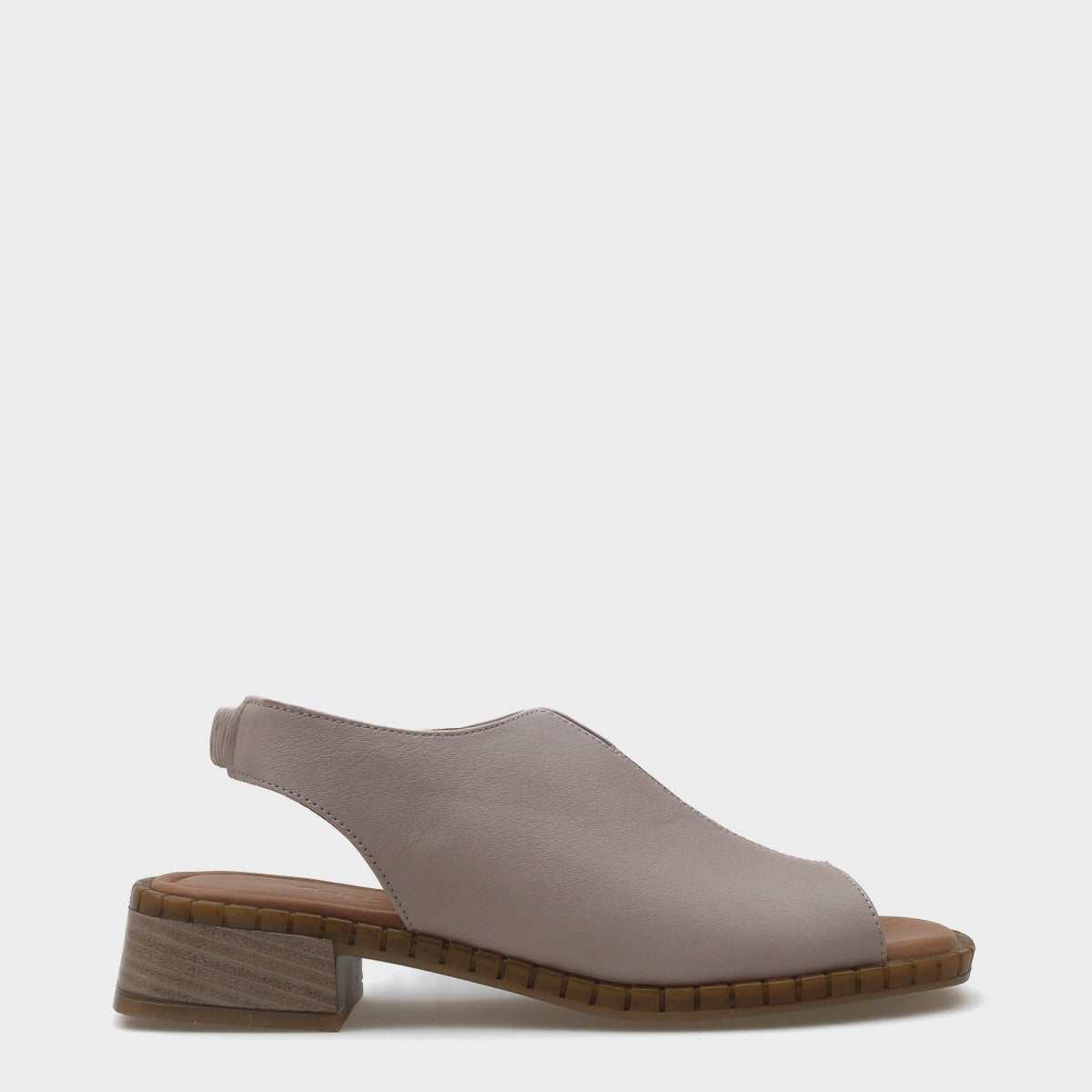 Ellissa Kısa Topuklu Tek Bant Deri Kadın Sandalet