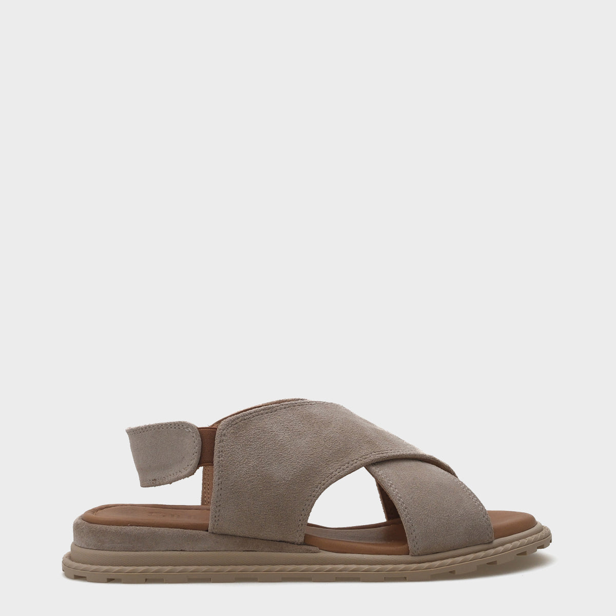 Elvira Çapraz Bantlı Cırtlı Deri Kadın Sandalet