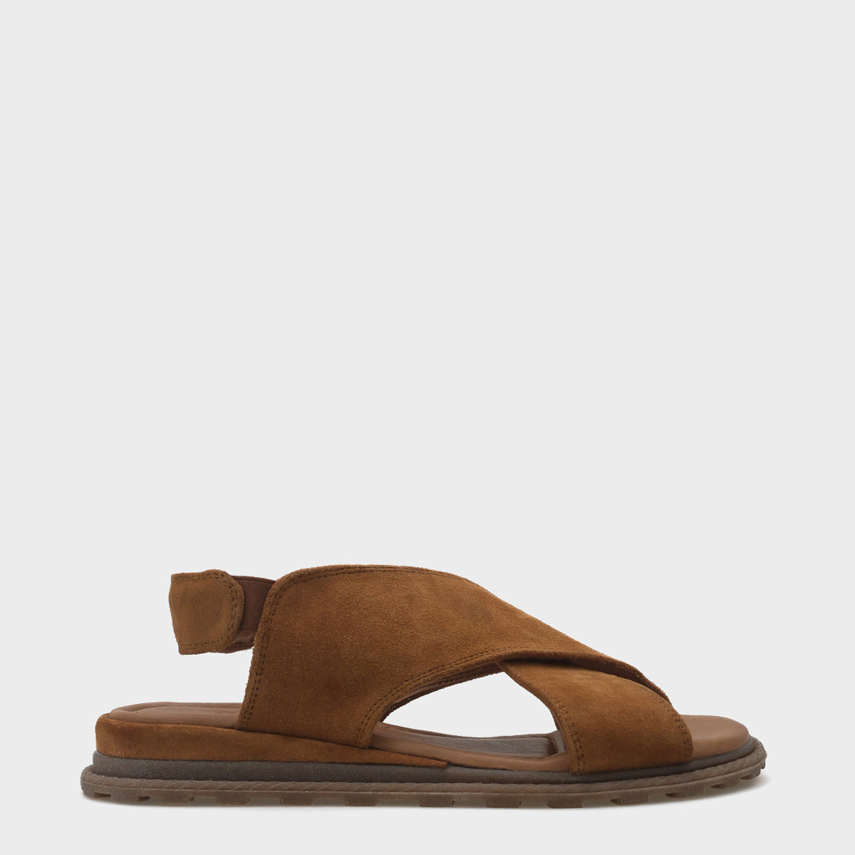 Elvira Çapraz Bantlı Cırtlı Deri Kadın Sandalet