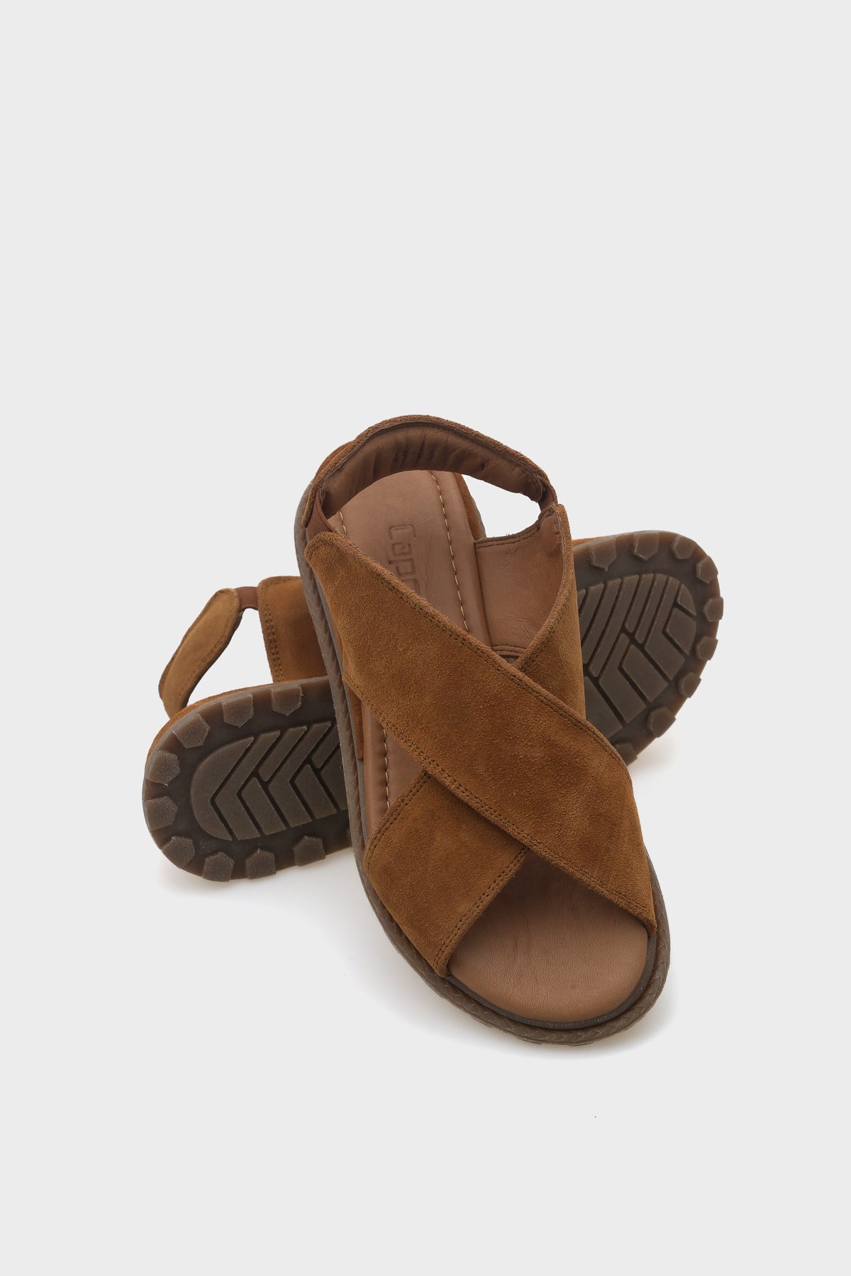 Elvira Çapraz Bantlı Cırtlı Deri Kadın Sandalet