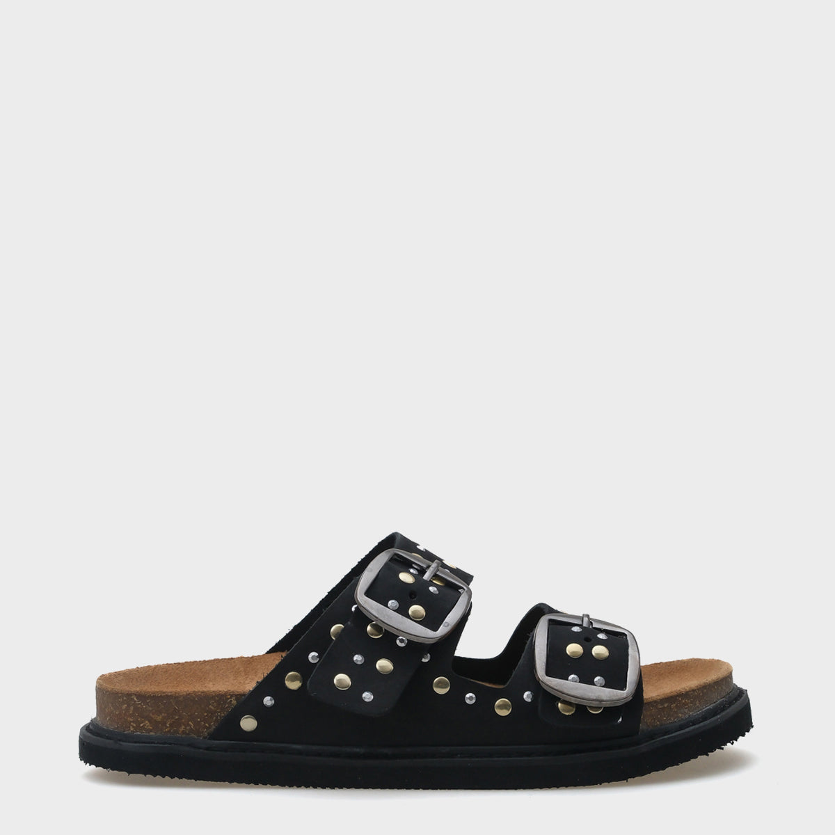 Nicky Zımbalı Deri Kadın Terlik