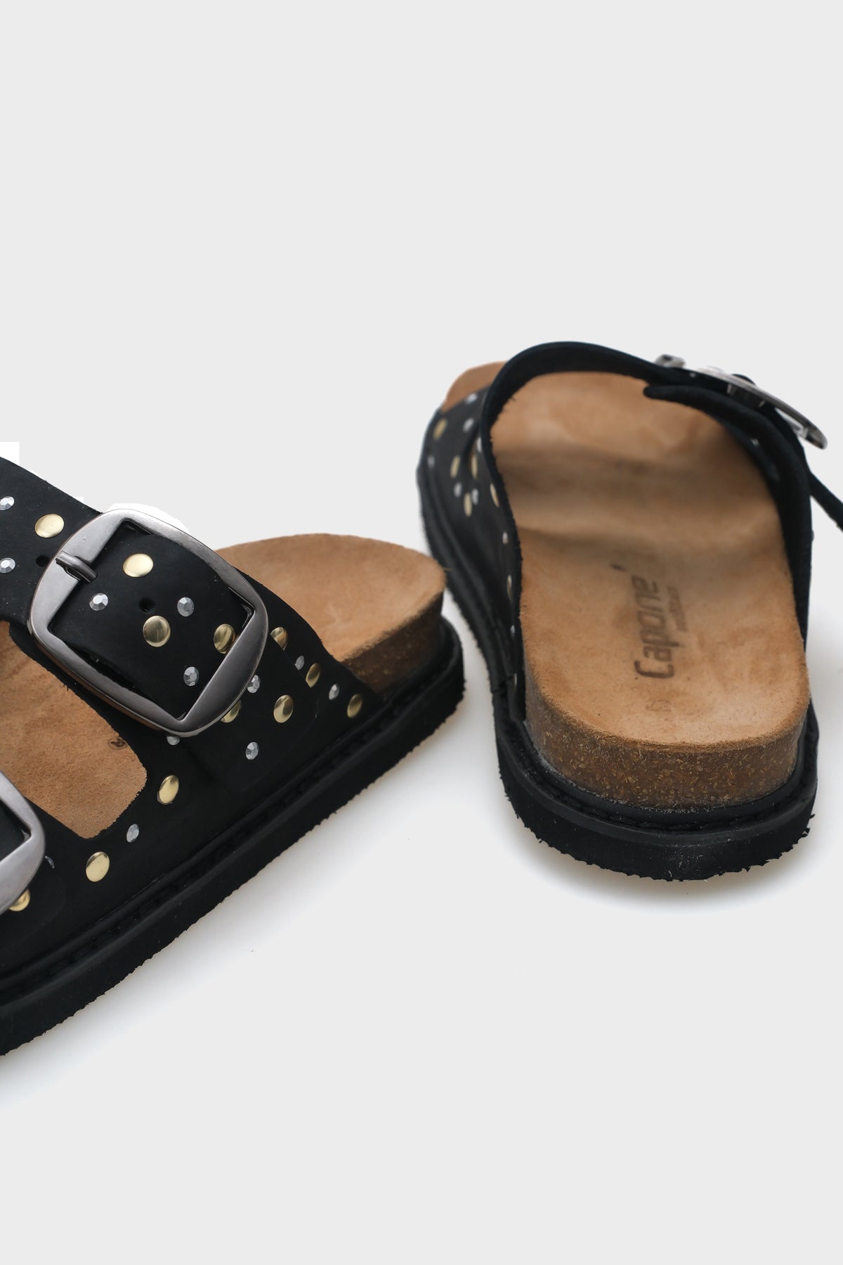 Nicky Zımbalı Deri Kadın Terlik