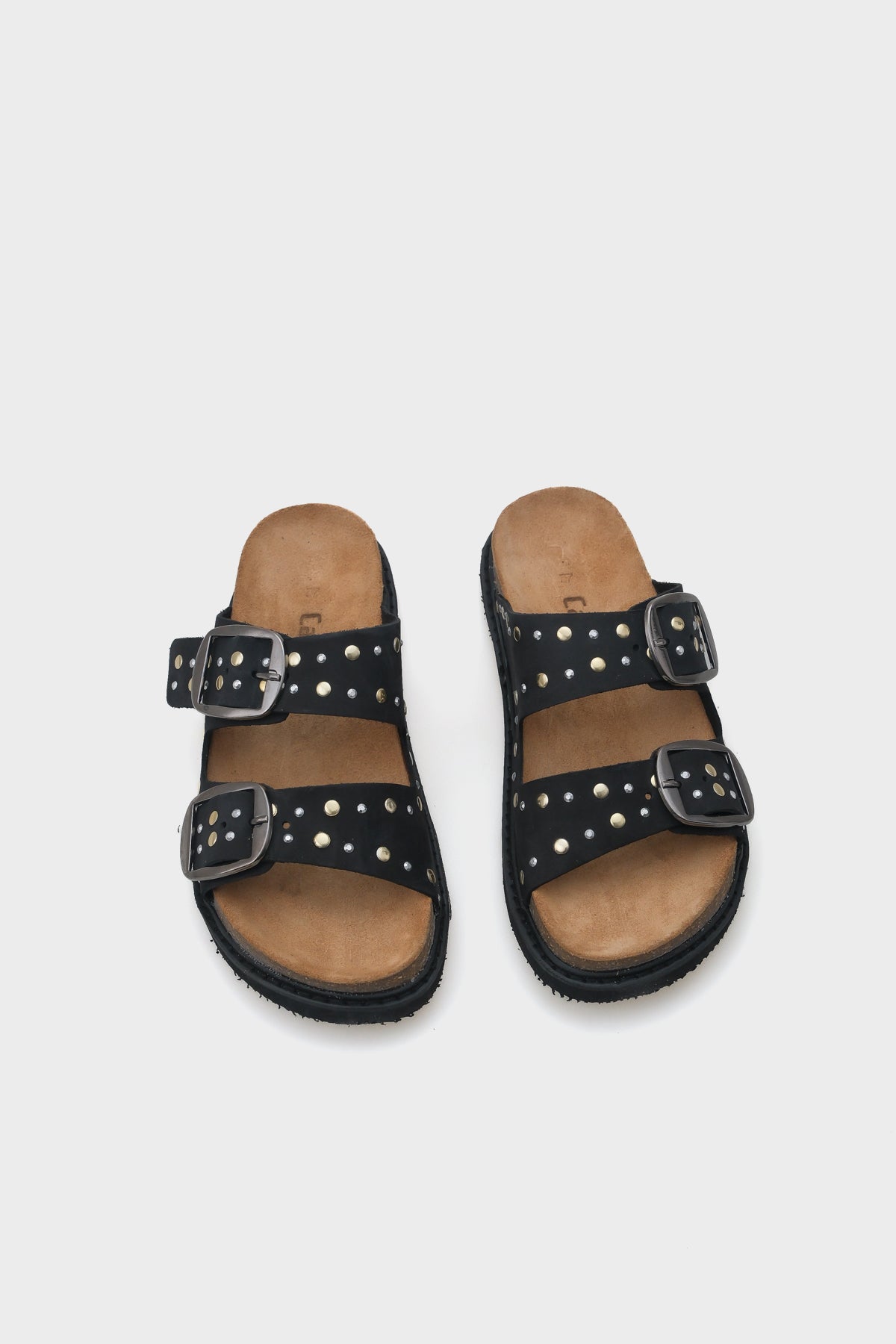 Nicky Zımbalı Deri Kadın Terlik