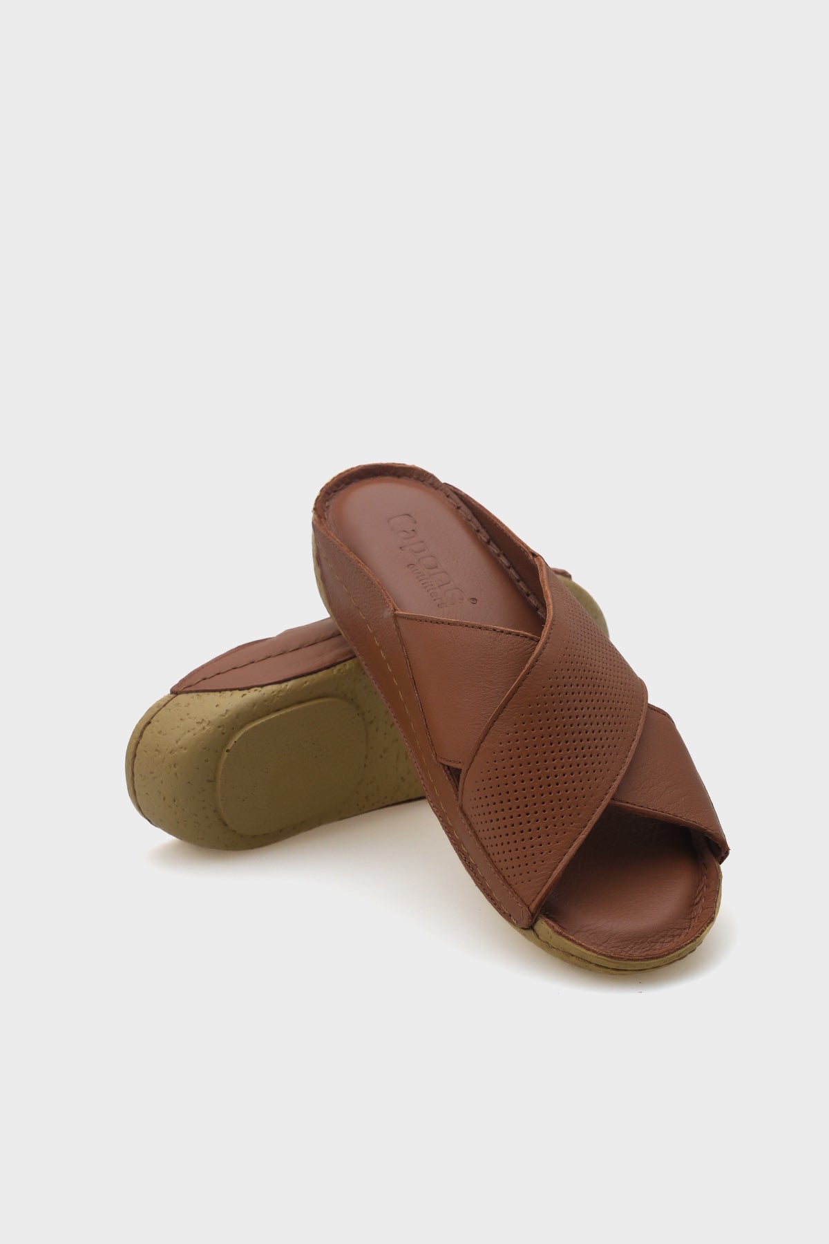 Nissa Çapraz Bantlı Deri Konfor Anatomik Kadın Terlik