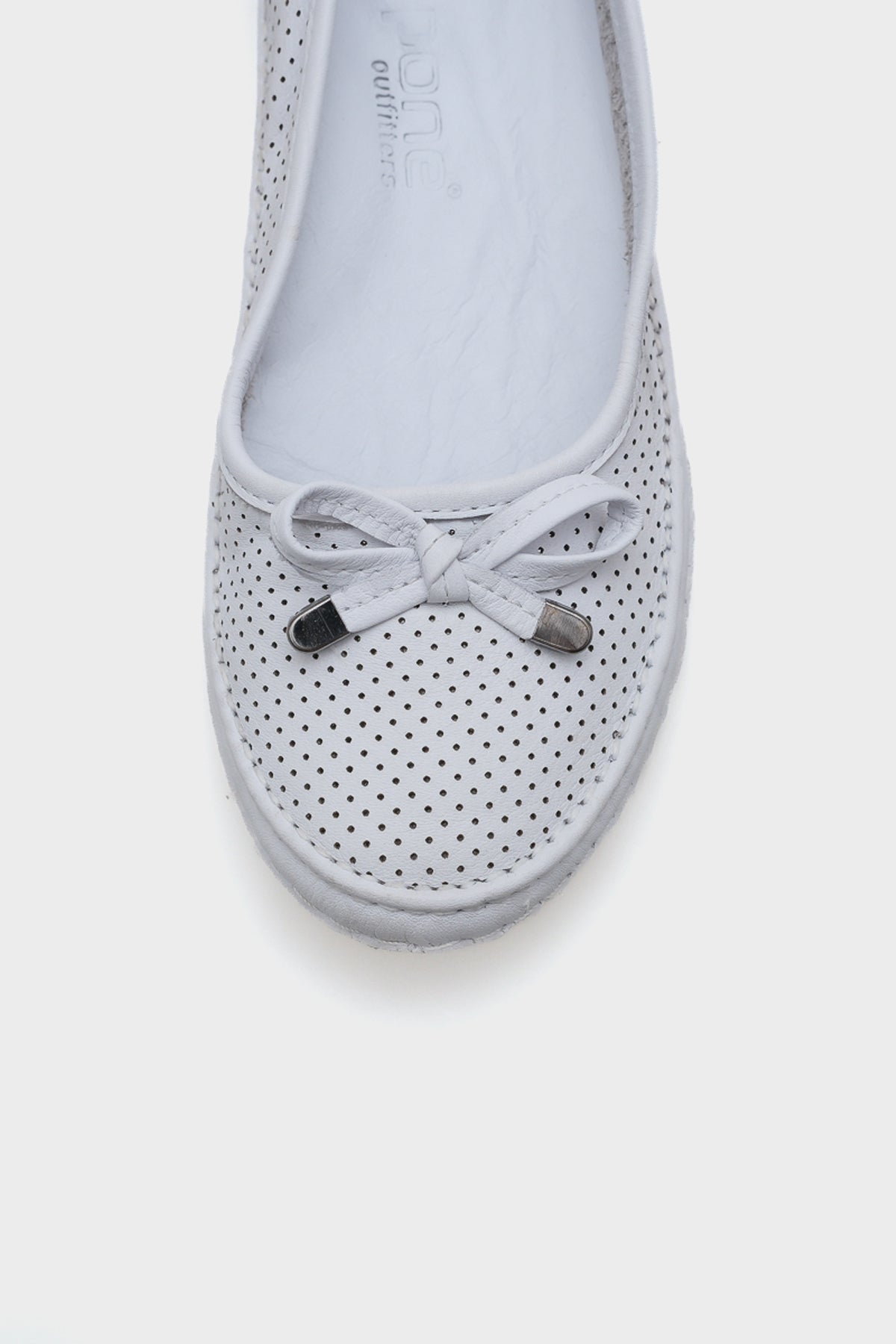 Breeze Saraçlı Lazerli Hakiki Deri Kadın Babet