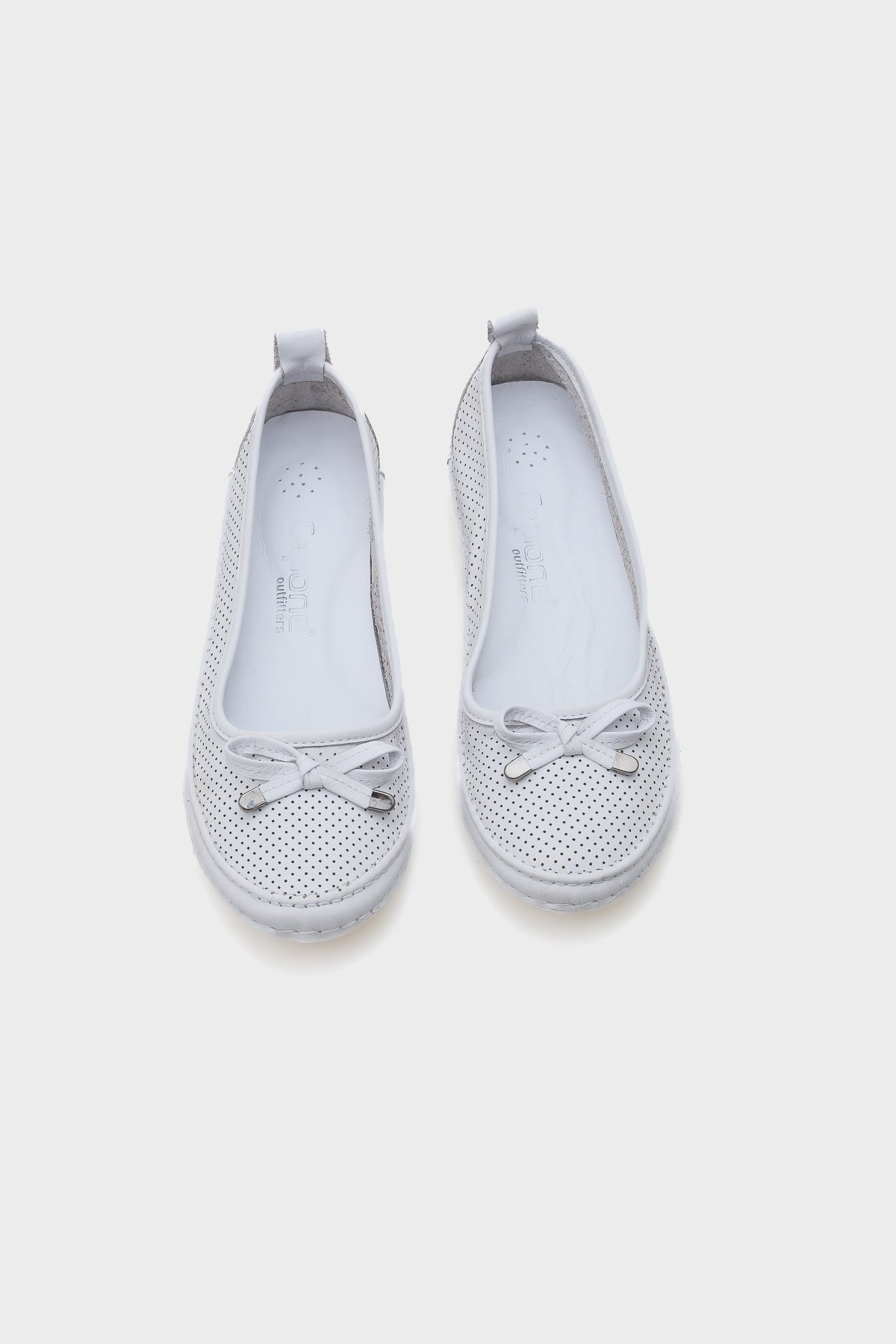 Breeze Saraçlı Lazerli Hakiki Deri Kadın Babet