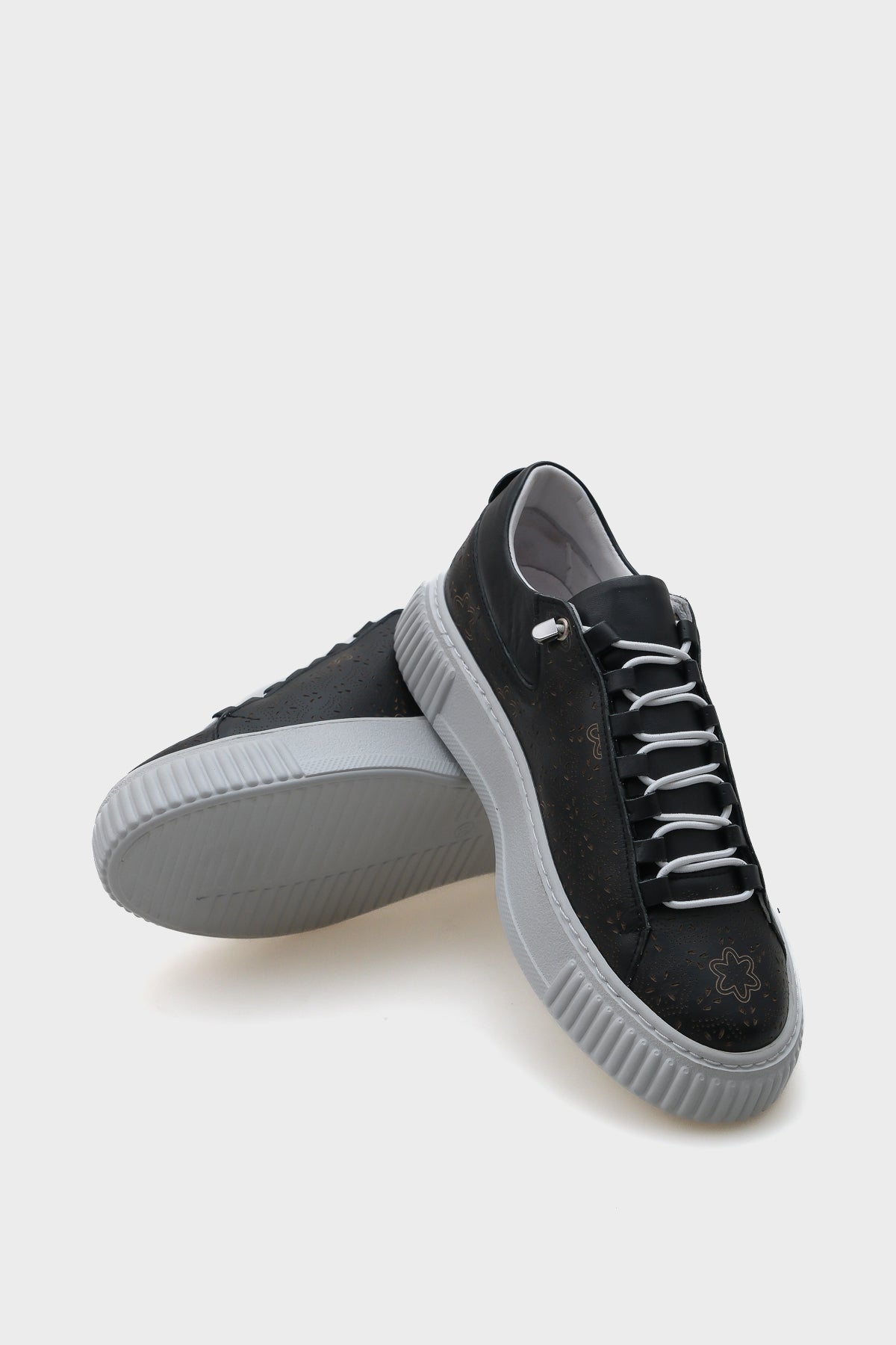 Haily Lazerli Hakiki Deri Kadın Sneaker