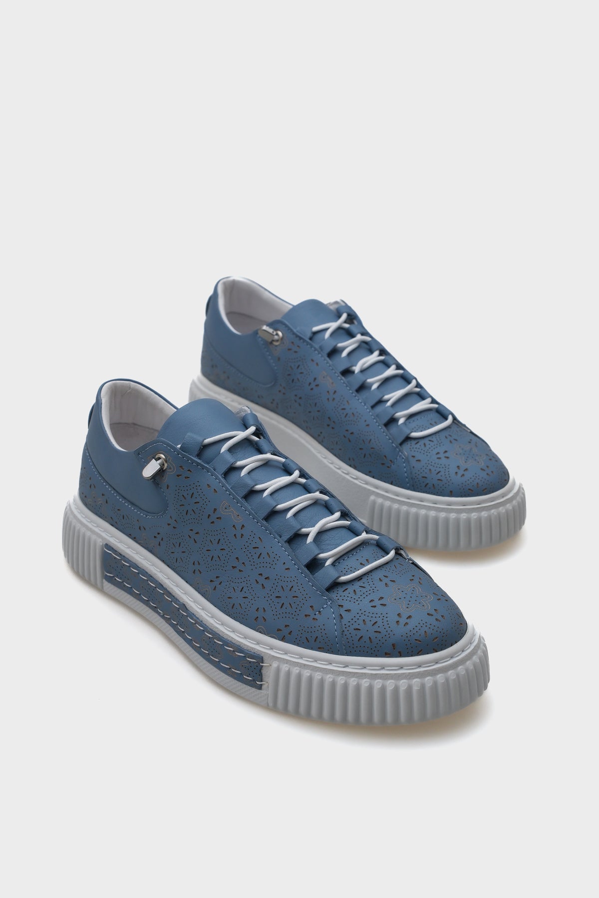 Haily Lazerli Hakiki Deri Kadın Sneaker