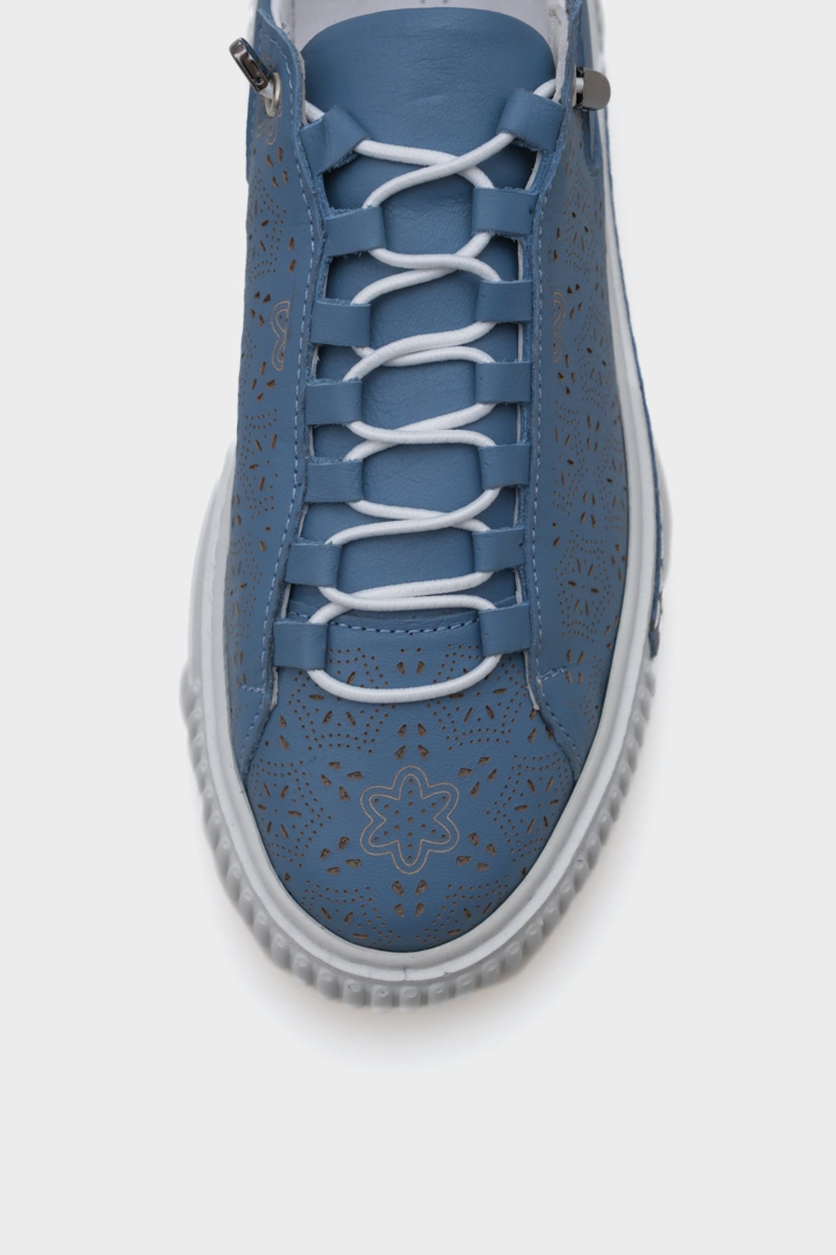 Haily Lazerli Hakiki Deri Kadın Sneaker