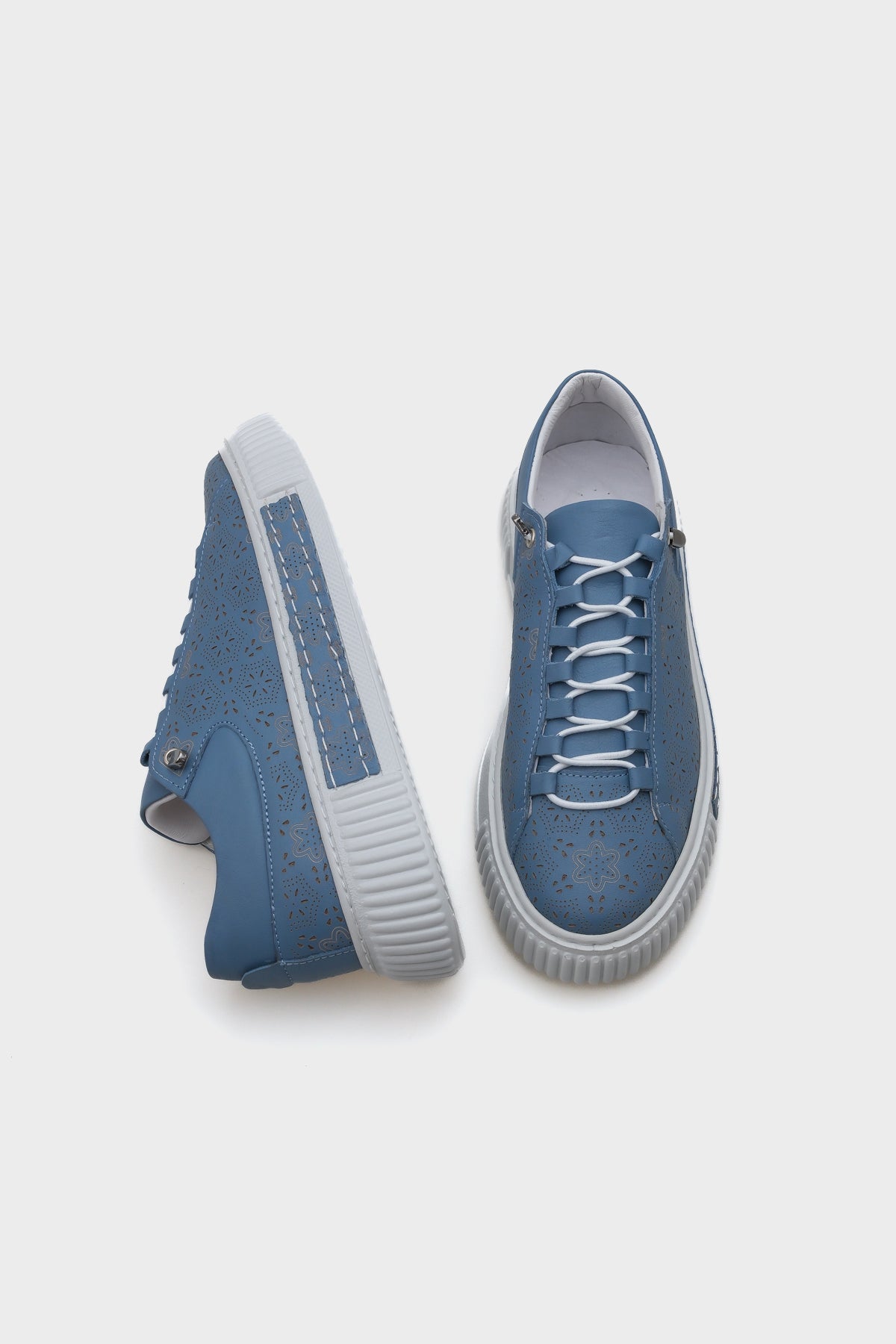 Haily Lazerli Hakiki Deri Kadın Sneaker