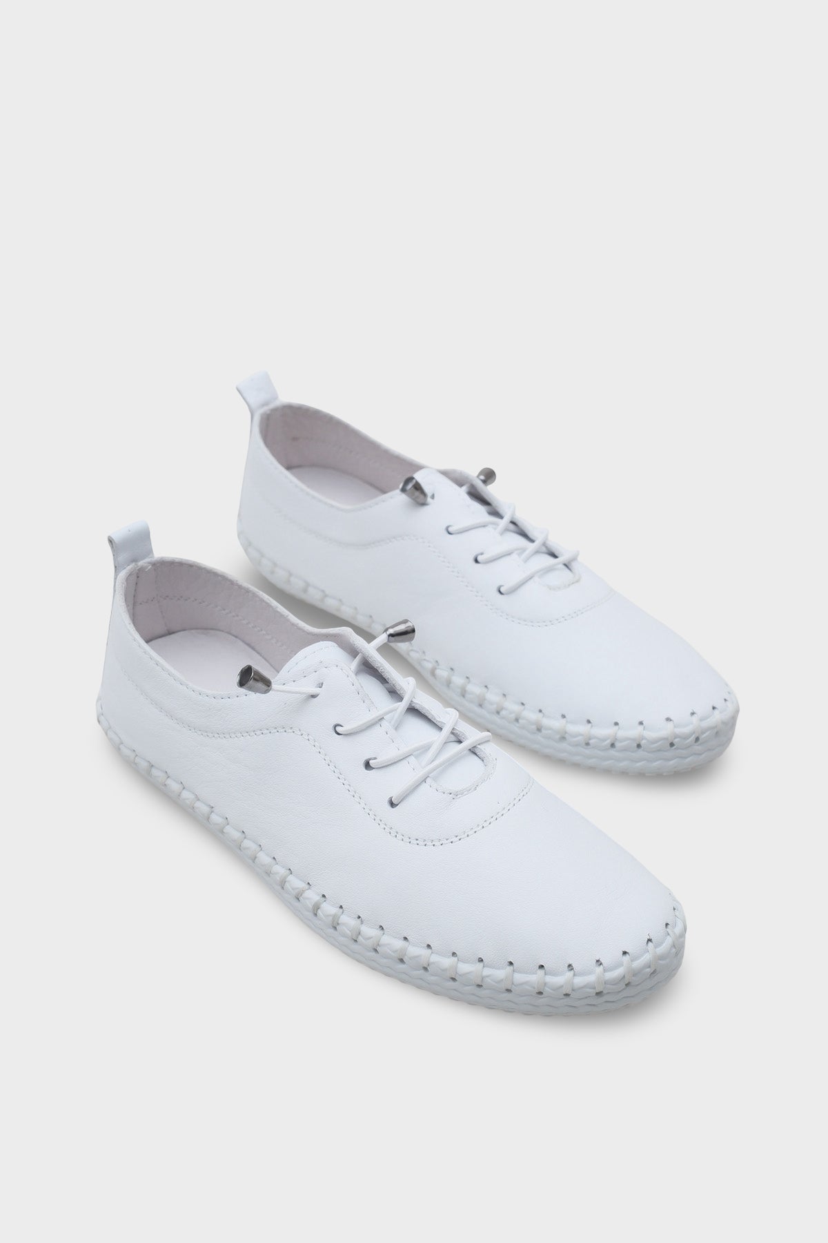 Fina Hakiki Deri Soft Konfor Tabanlı Kadın Sneaker