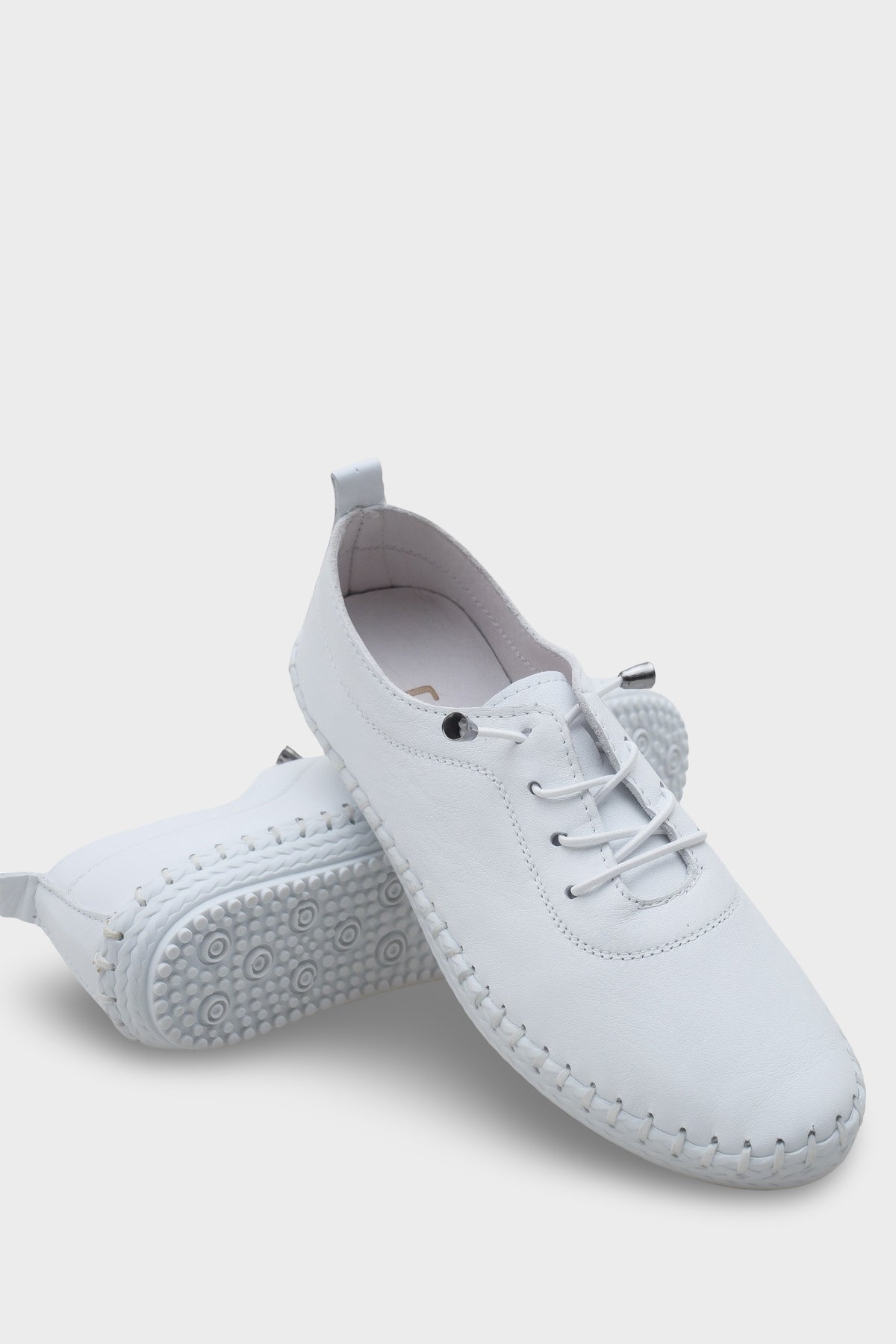 Fina Hakiki Deri Soft Konfor Tabanlı Kadın Sneaker