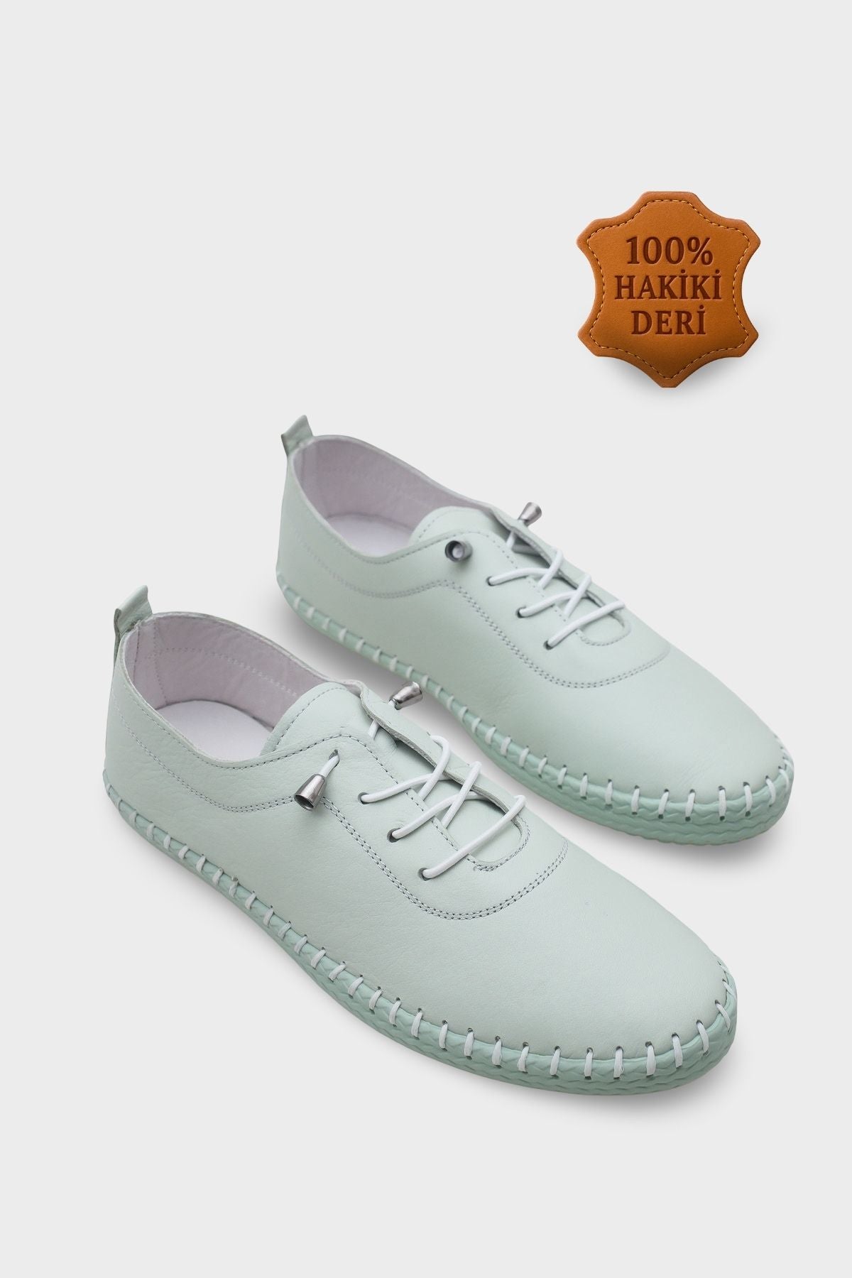Fina Hakiki Deri Soft Konfor Tabanlı Kadın Sneaker